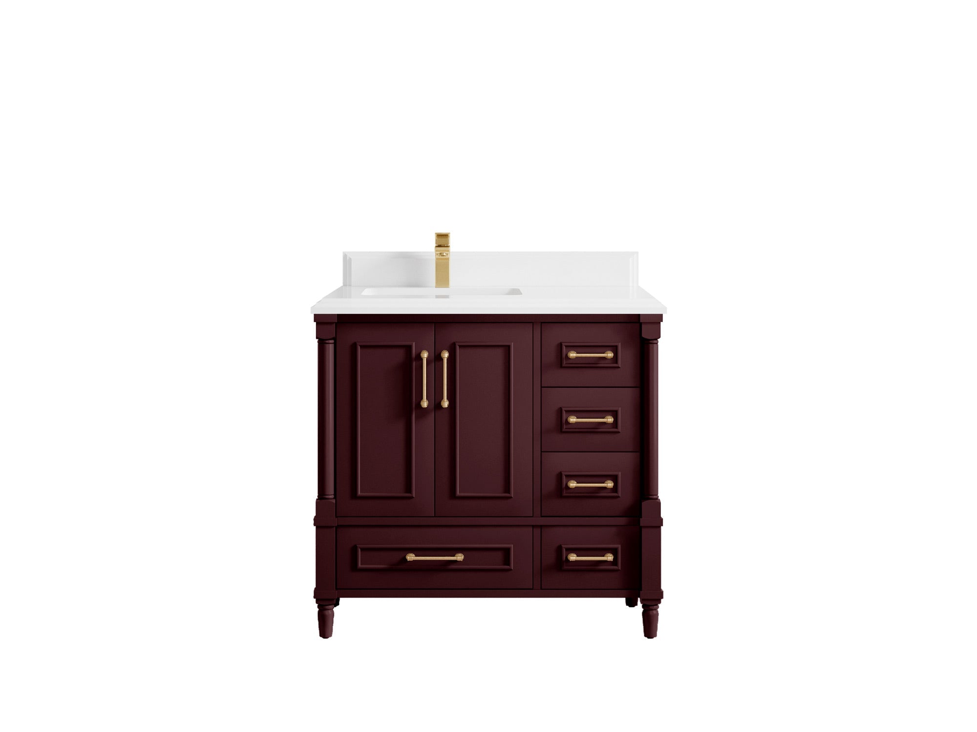 Aberdeen 36 in. W x 22 in. D Left Offset Sink Bathroom Vanity - Willow Bath and Vanity