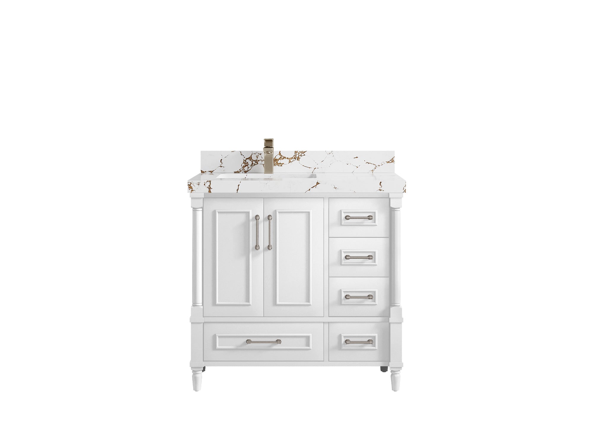 Aberdeen 36 in. W x 22 in. D Left Offset Sink Bathroom Vanity - Willow Bath and Vanity