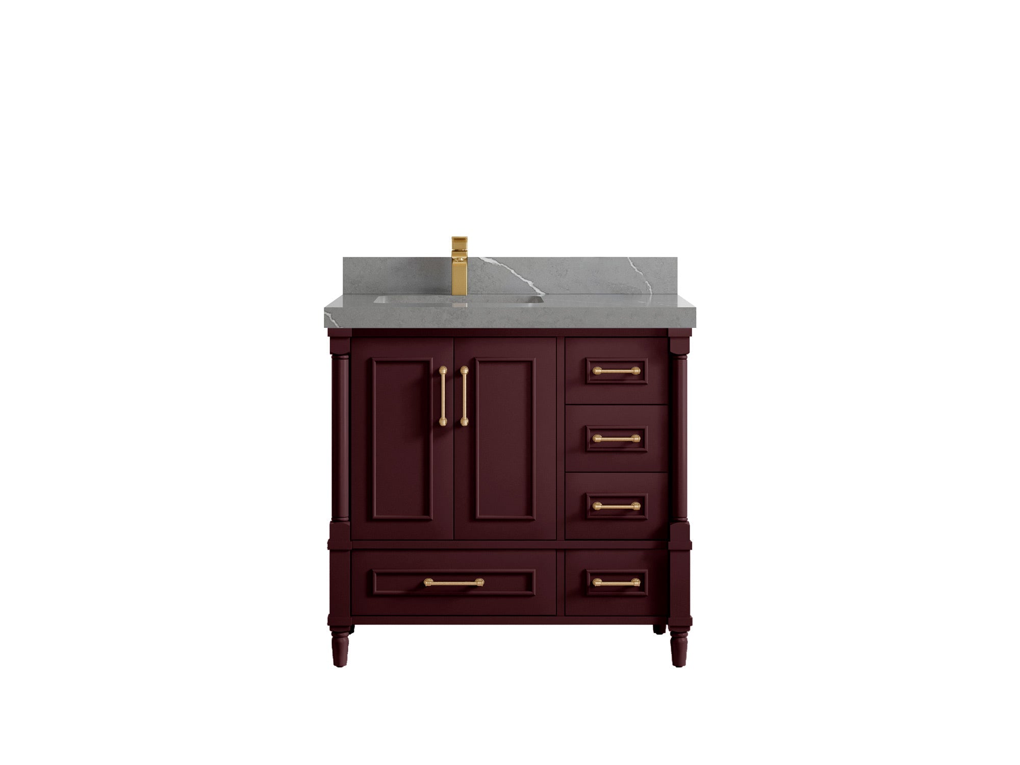 Aberdeen 36 in. W x 22 in. D Left Offset Sink Bathroom Vanity - Willow Bath and Vanity