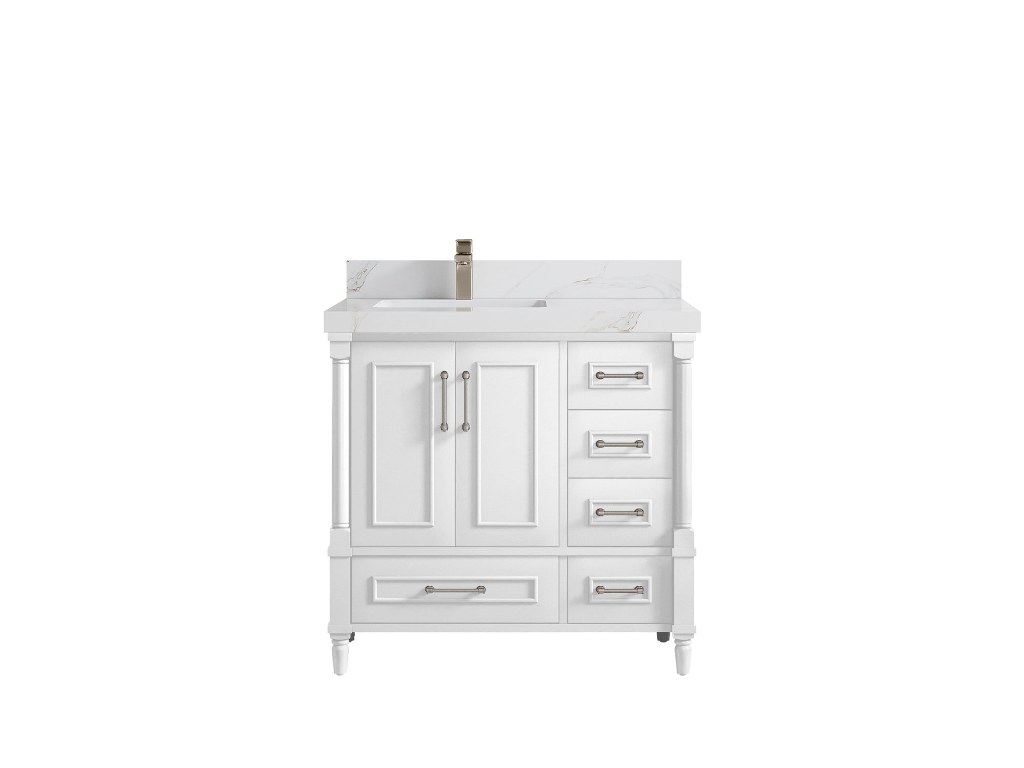 Aberdeen 36 in. W x 22 in. D Left Offset Sink Bathroom Vanity - Willow Bath and Vanity