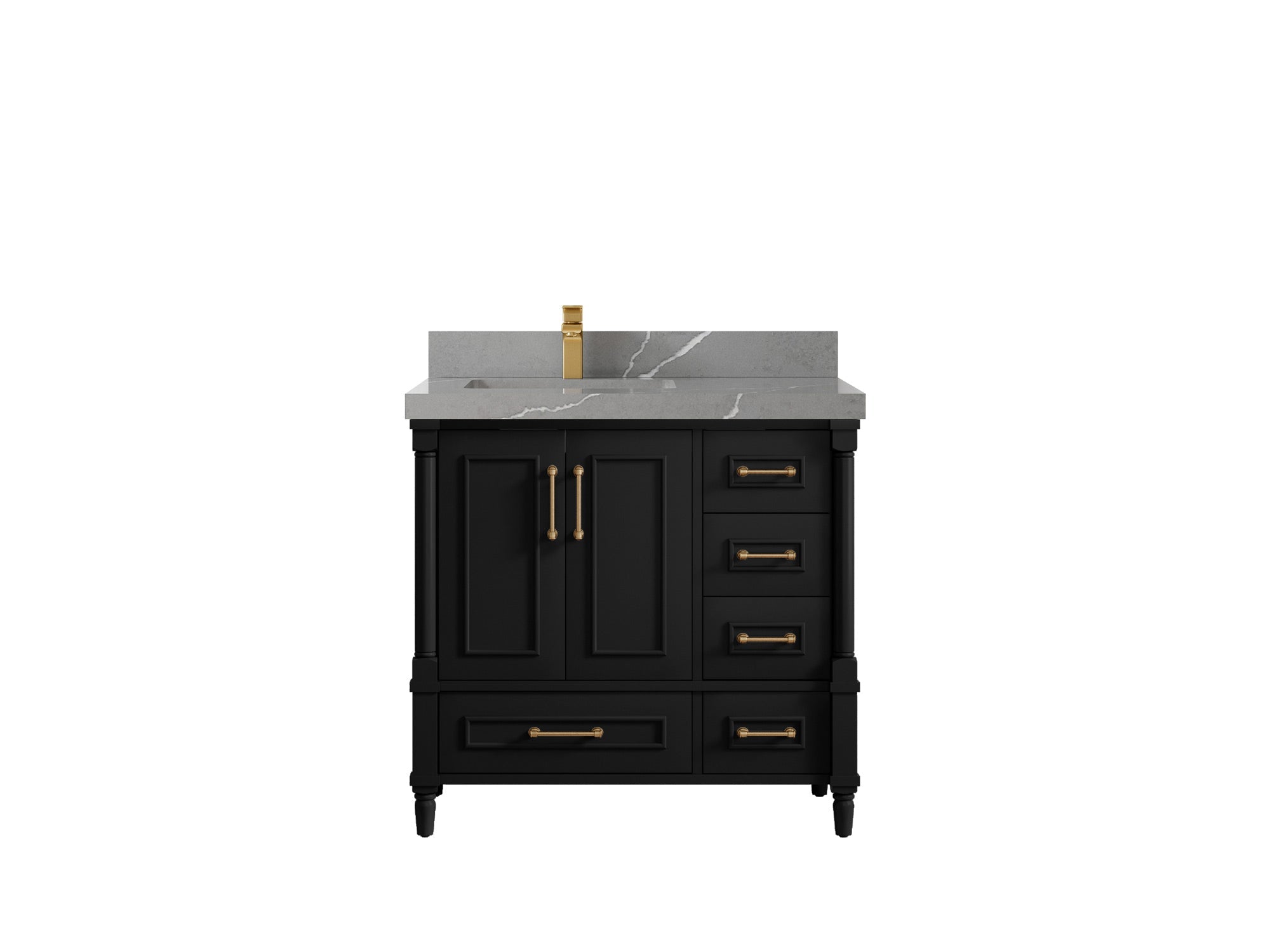 Aberdeen 36 in. W x 22 in. D Left Offset Sink Bathroom Vanity - Willow Bath and Vanity