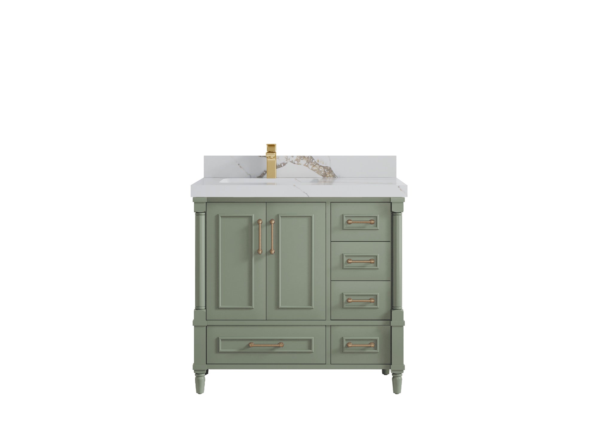 Aberdeen 36 in. W x 22 in. D Left Offset Sink Bathroom Vanity - Willow Bath and Vanity