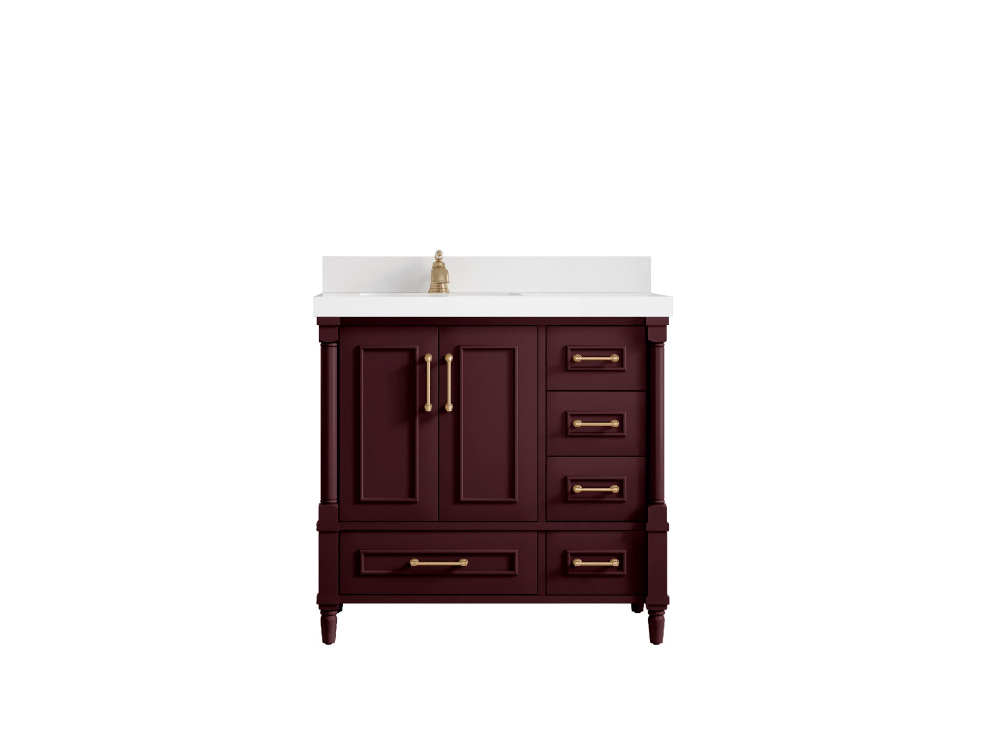Aberdeen 36 in. W x 22 in. D Left Offset Sink Bathroom Vanity - Willow Bath and Vanity