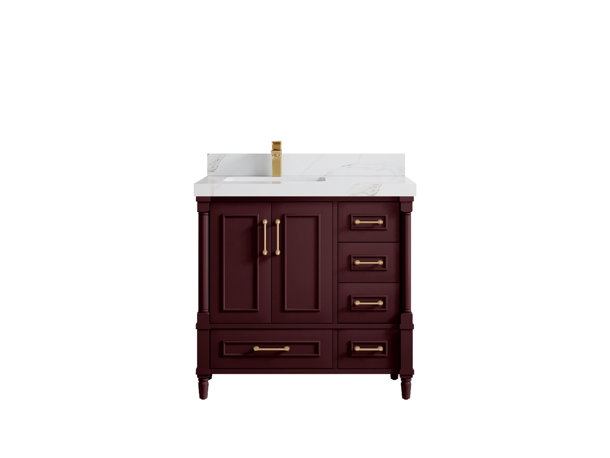 Aberdeen 36 in. W x 22 in. D Left Offset Sink Bathroom Vanity - Willow Bath and Vanity