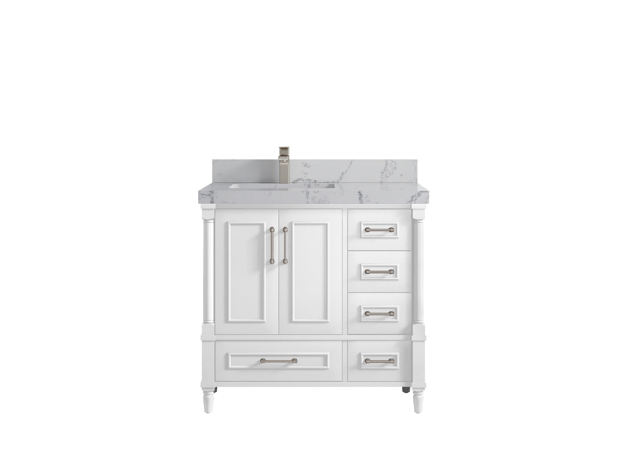 Aberdeen 36 in. W x 22 in. D Left Offset Sink Bathroom Vanity - Willow Bath and Vanity