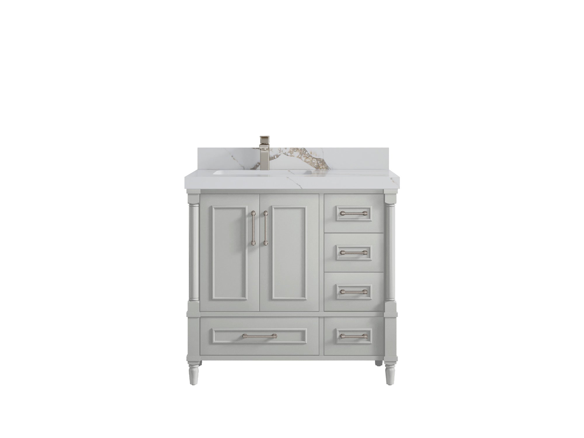 Aberdeen 36 in. W x 22 in. D Left Offset Sink Bathroom Vanity - Willow Bath and Vanity