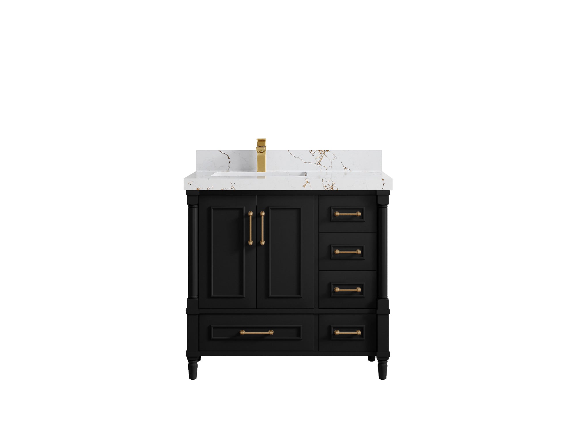 Aberdeen 36 in. W x 22 in. D Left Offset Sink Bathroom Vanity - Willow Bath and Vanity