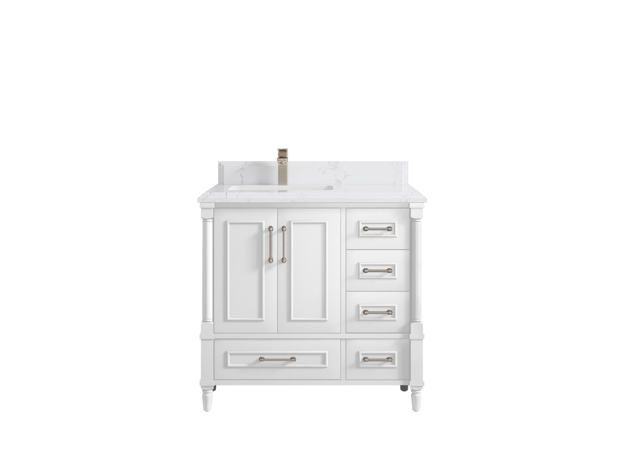 Aberdeen 36 in. W x 22 in. D Left Offset Sink Bathroom Vanity - Willow Bath and Vanity