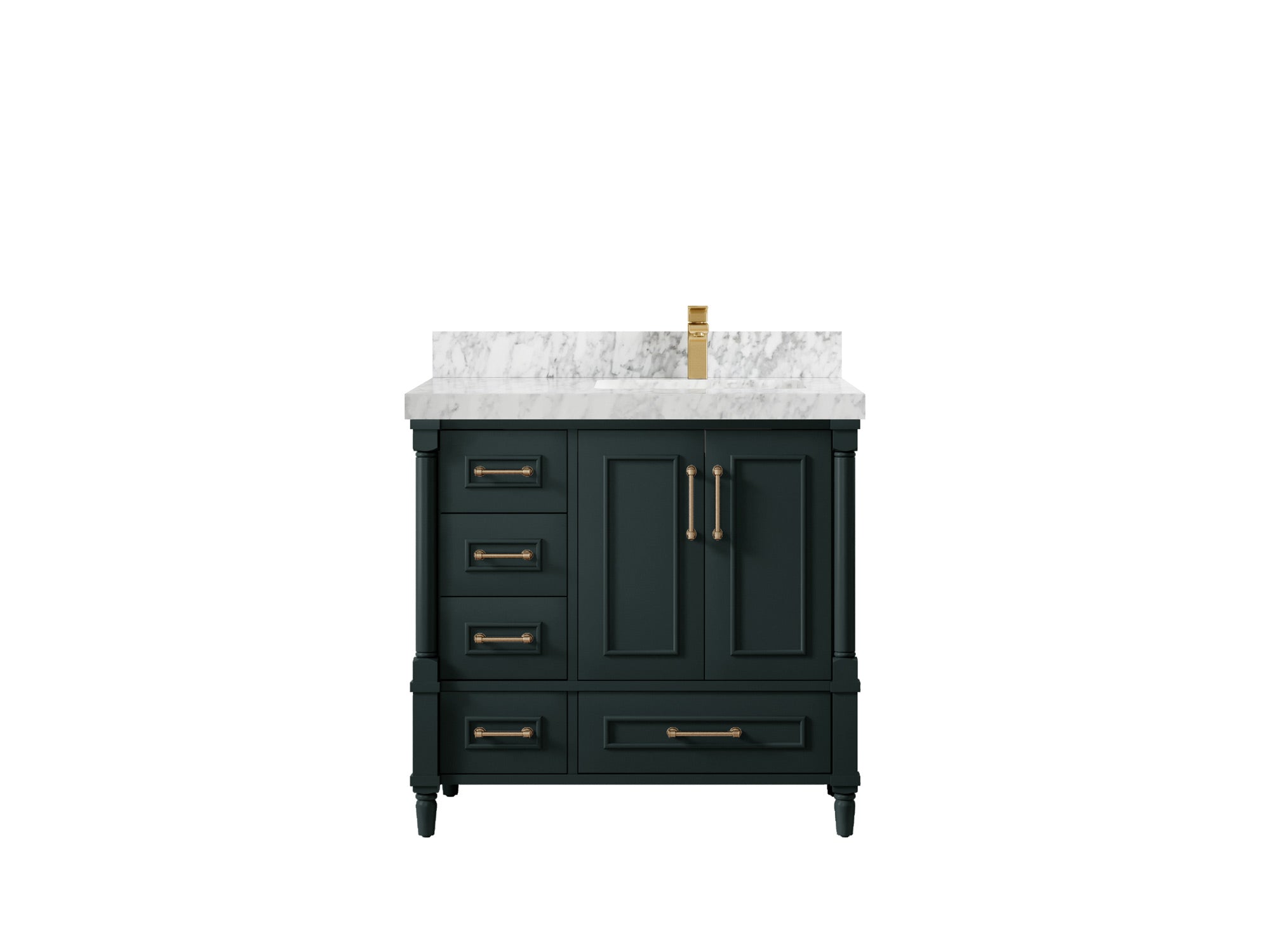 Aberdeen 36 in. W x 22 in. D Right Offset Sink Bathroom Vanity - Willow Bath and Vanity