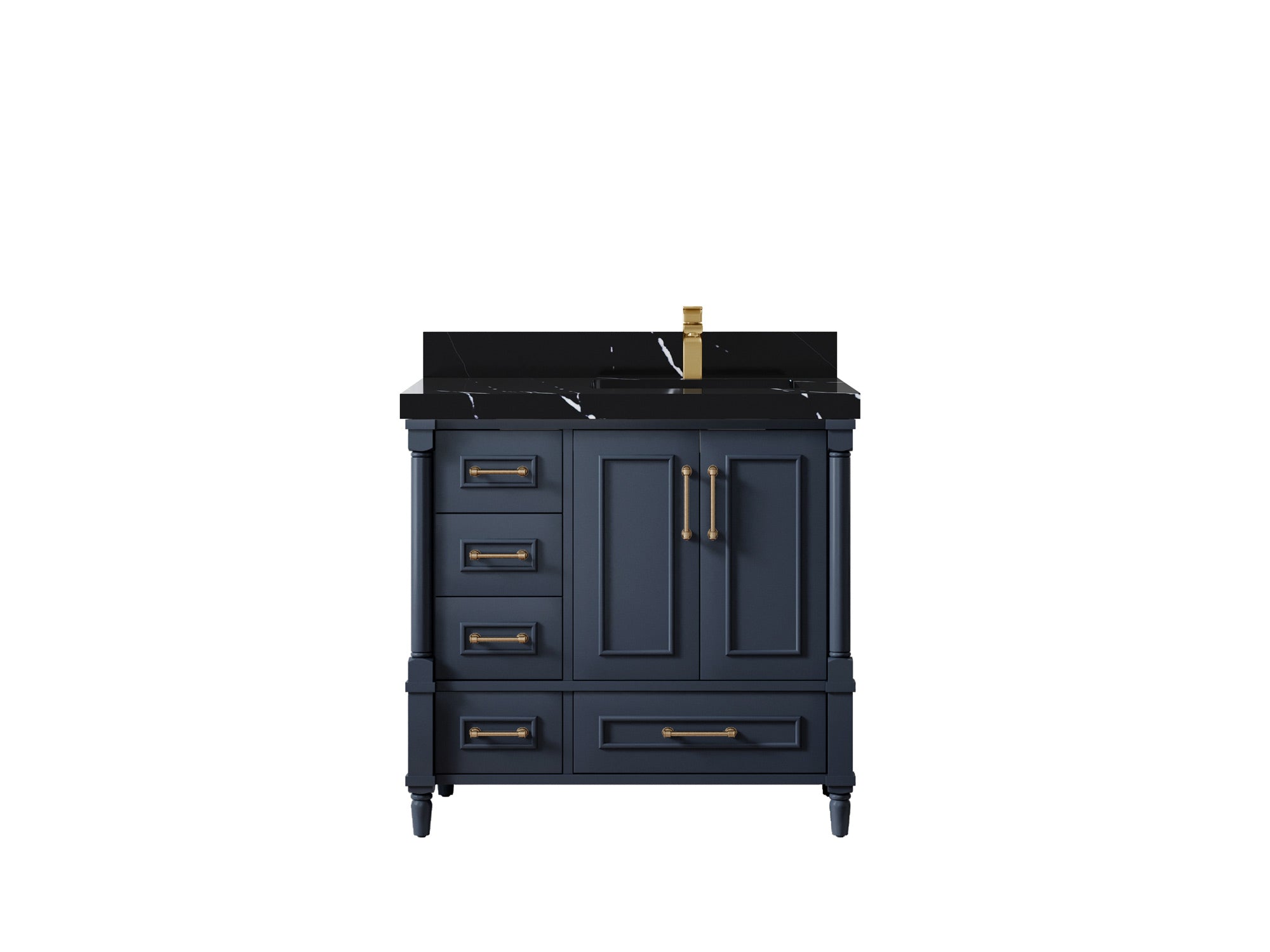 Aberdeen 36 in. W x 22 in. D Right Offset Sink Bathroom Vanity - Willow Bath and Vanity