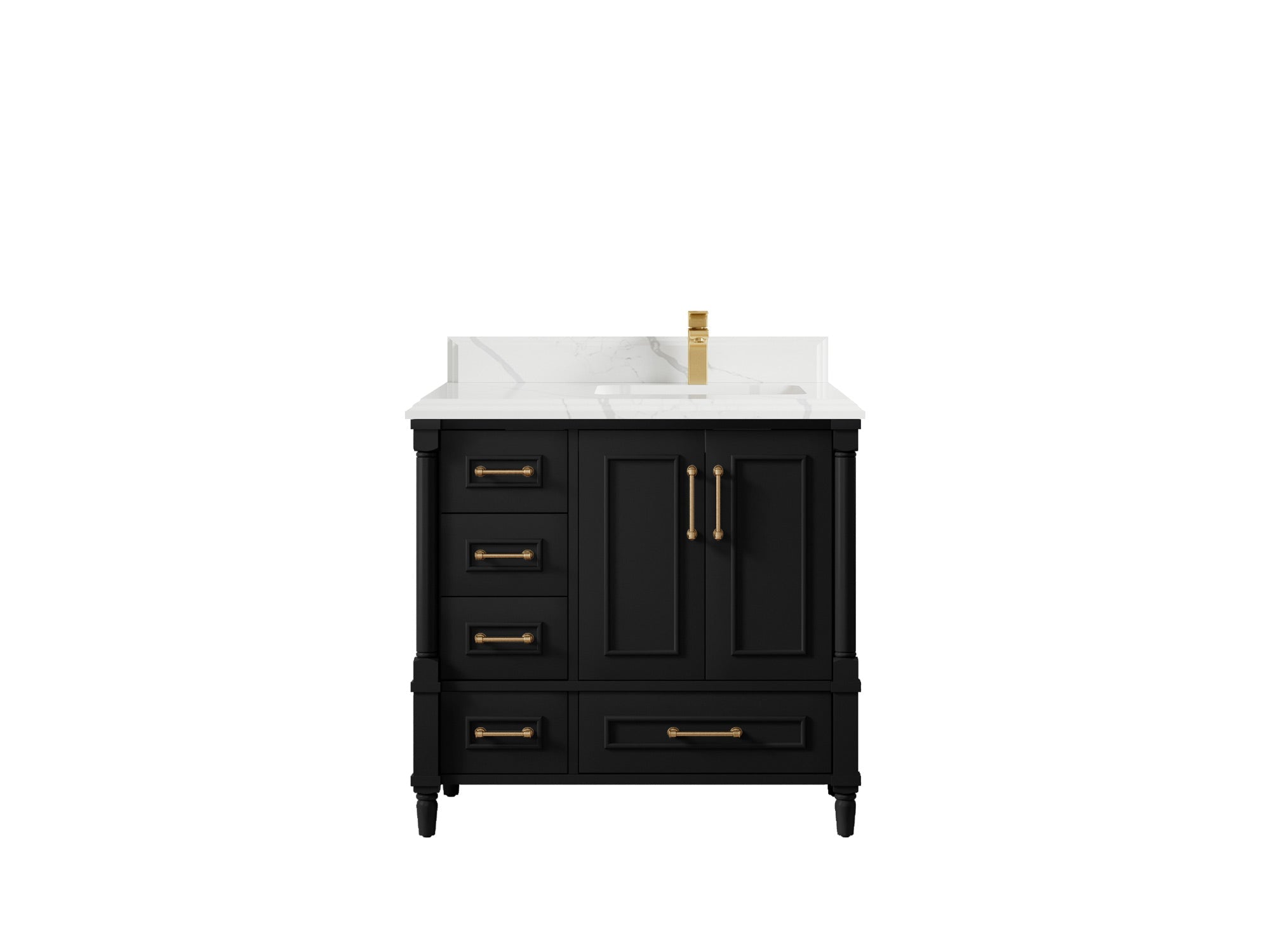 Aberdeen 36 in. W x 22 in. D Right Offset Sink Bathroom Vanity - Willow Bath and Vanity