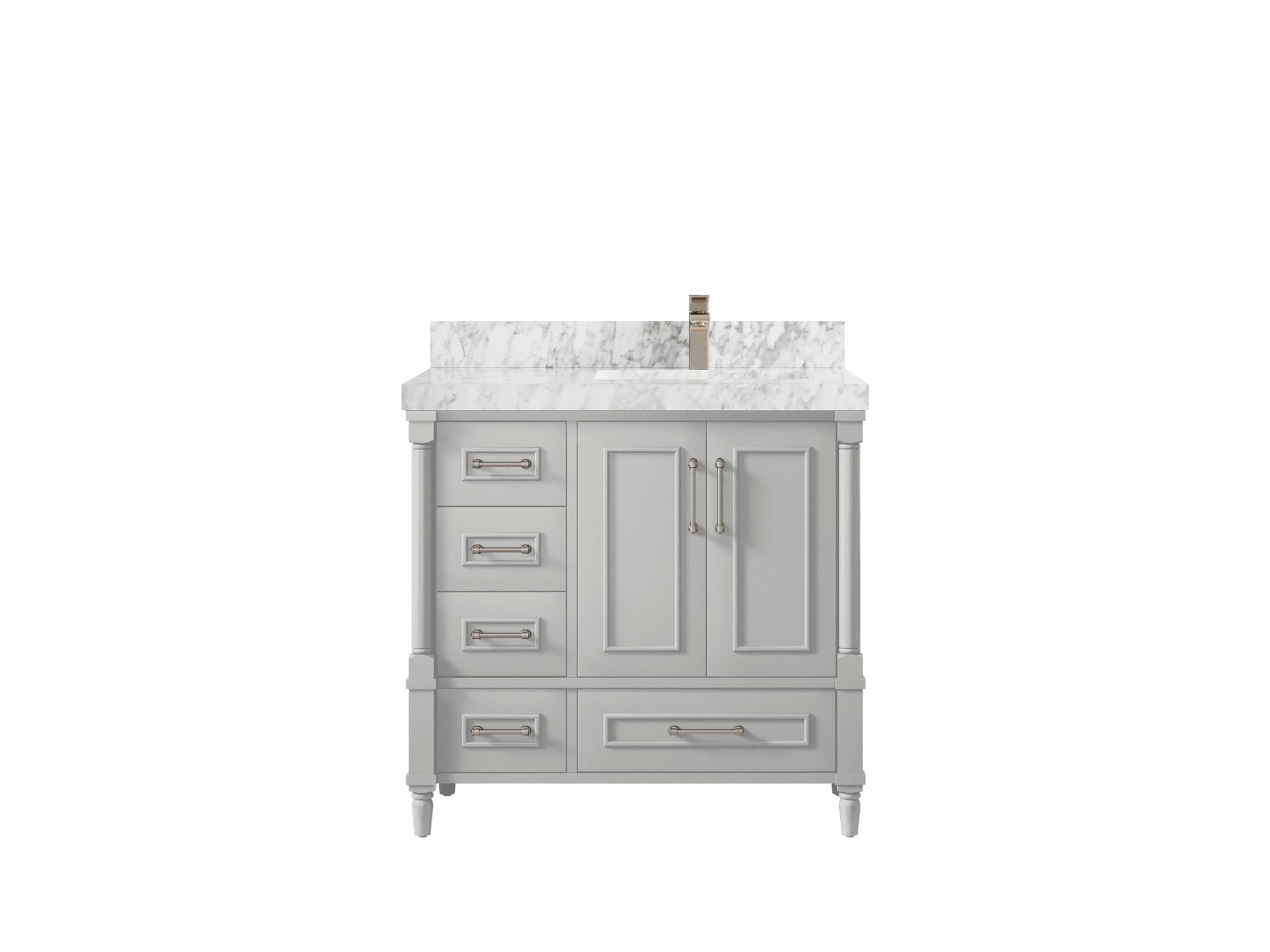 Aberdeen 36 in. W x 22 in. D Right Offset Sink Bathroom Vanity - Willow Bath and Vanity