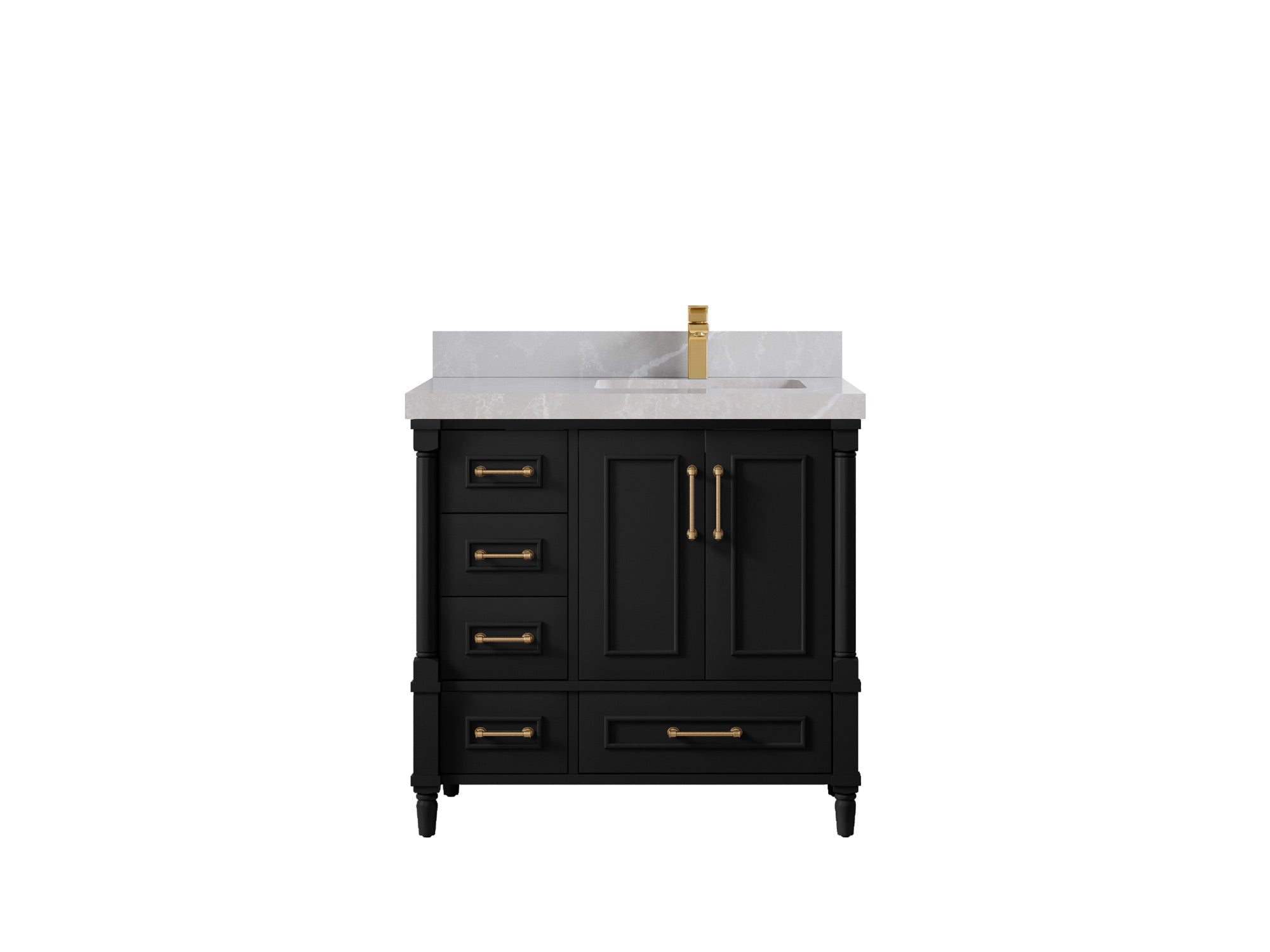 Aberdeen 36 in. W x 22 in. D Right Offset Sink Bathroom Vanity - Willow Bath and Vanity