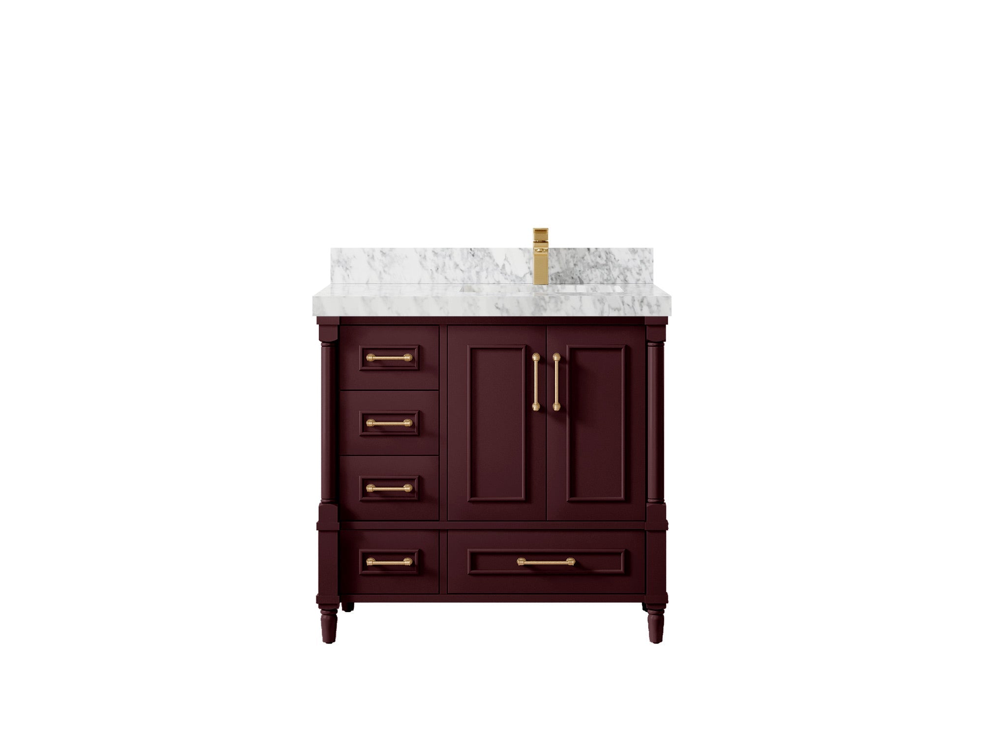 Aberdeen 36 in. W x 22 in. D Right Offset Sink Bathroom Vanity - Willow Bath and Vanity