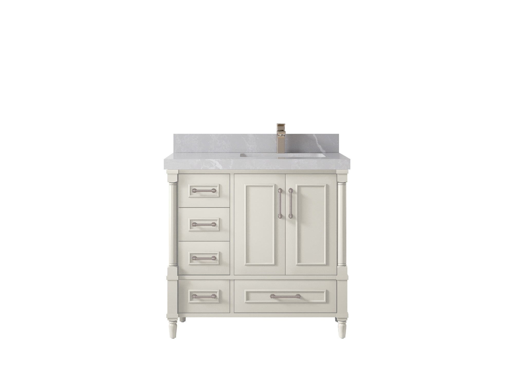 Aberdeen 36 in. W x 22 in. D Right Offset Sink Bathroom Vanity - Willow Bath and Vanity