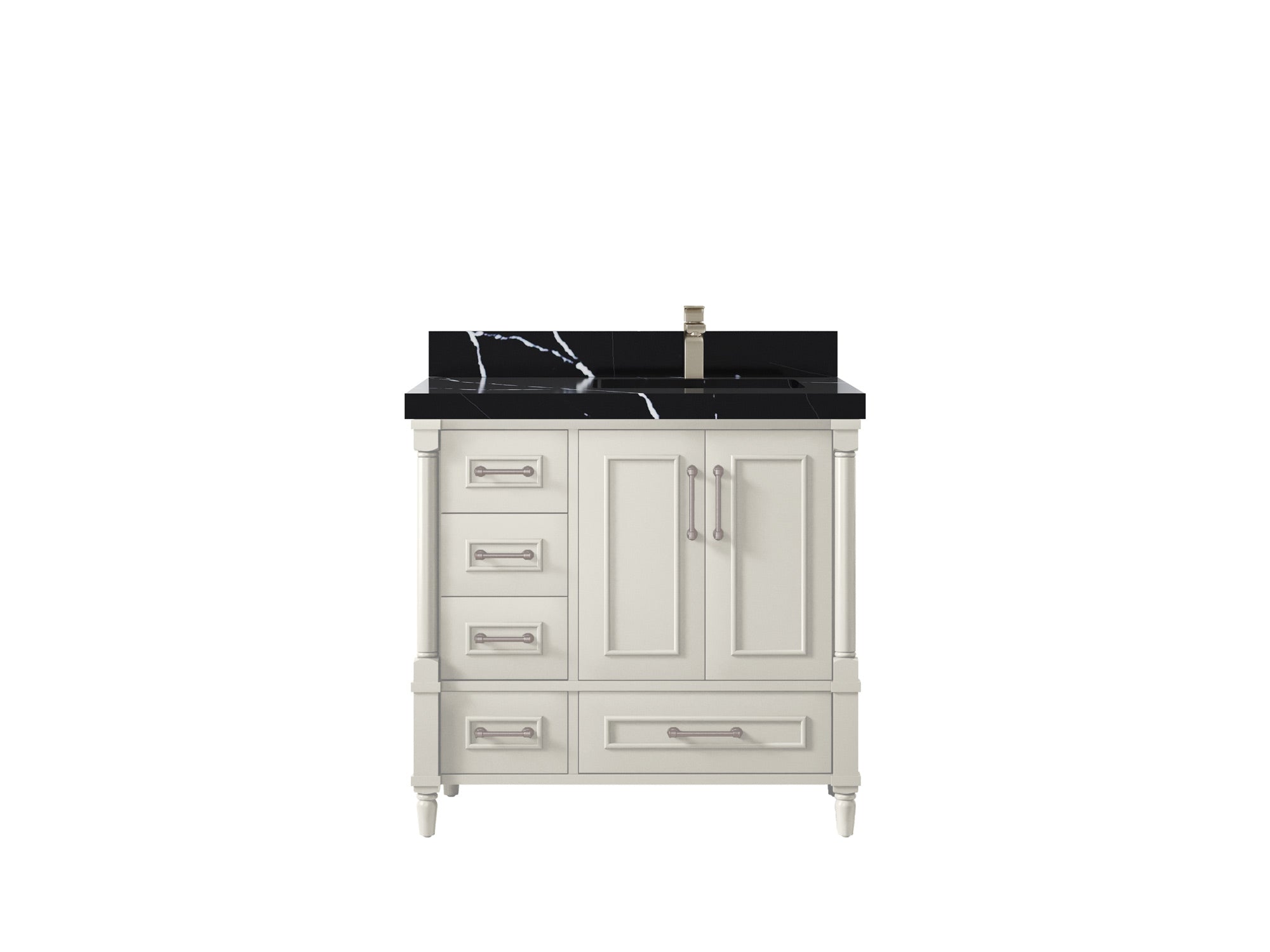 Aberdeen 36 in. W x 22 in. D Right Offset Sink Bathroom Vanity - Willow Bath and Vanity
