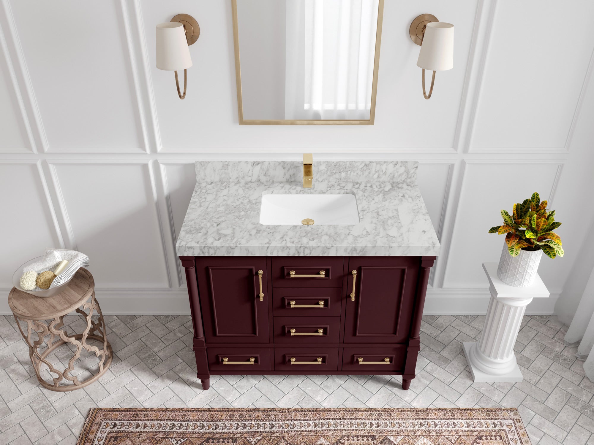 Aberdeen 42 in. W x 22 in. D Single Sink Bathroom Vanity - Willow Bath and Vanity
