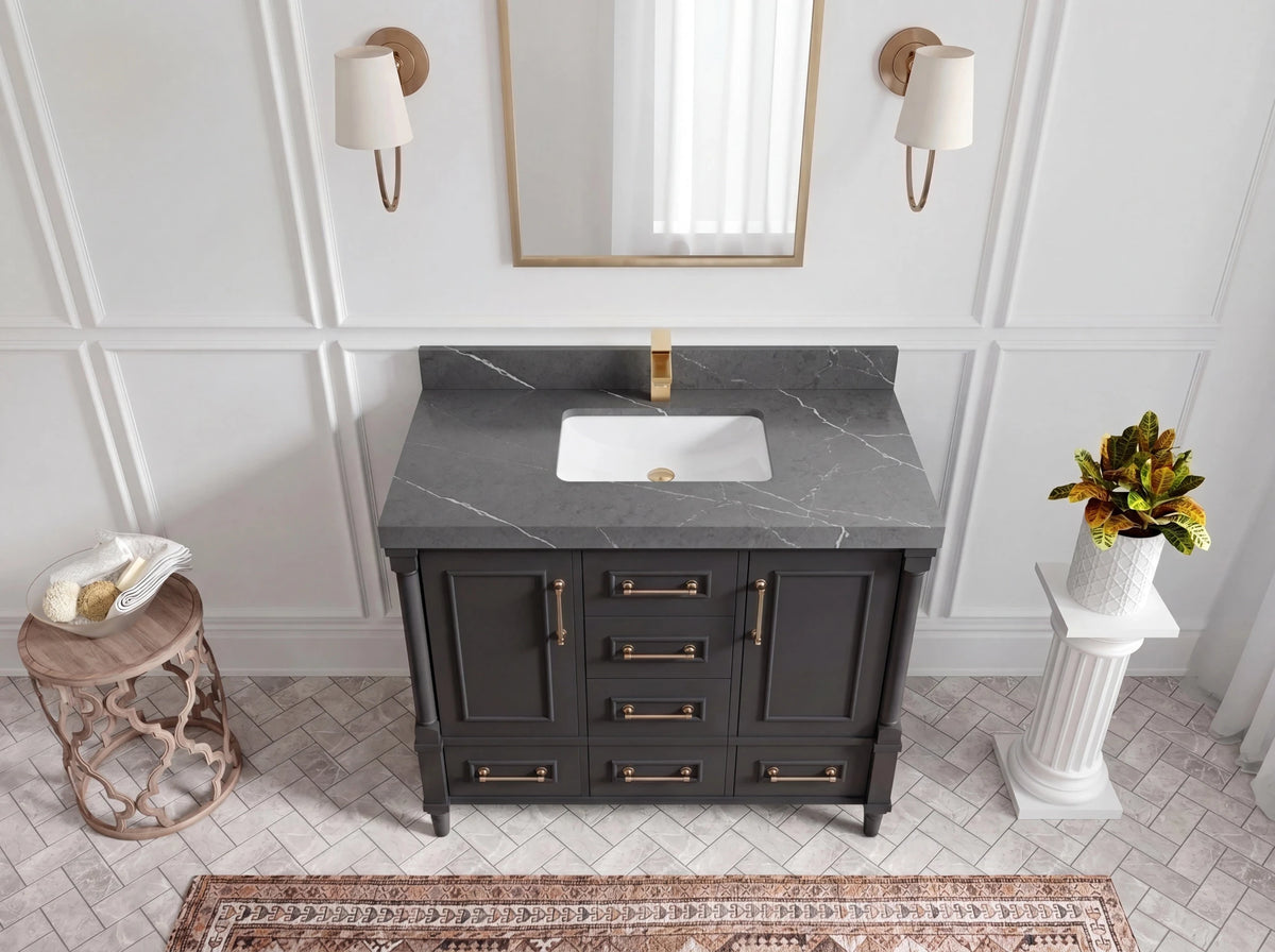 Aberdeen 42 in. W x 22 in. D Single Sink Bathroom Vanity - Willow Bath and Vanity