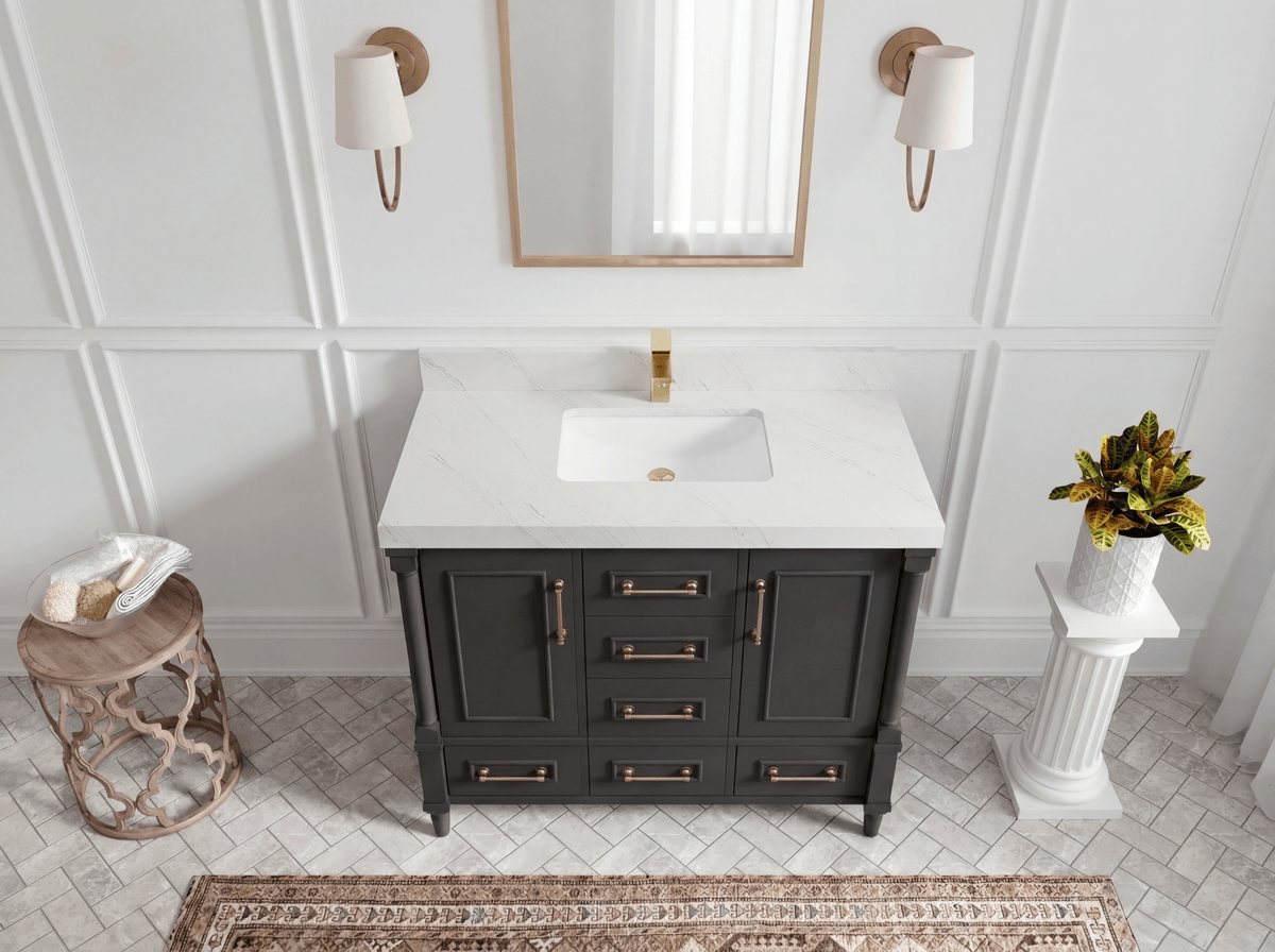 Aberdeen 42 in. W x 22 in. D Single Sink Bathroom Vanity - Willow Bath and Vanity