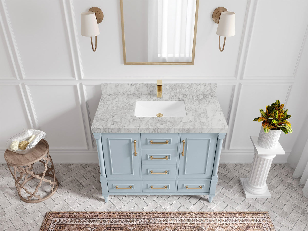 Aberdeen 42 in. W x 22 in. D Single Sink Bathroom Vanity - Willow Bath and Vanity