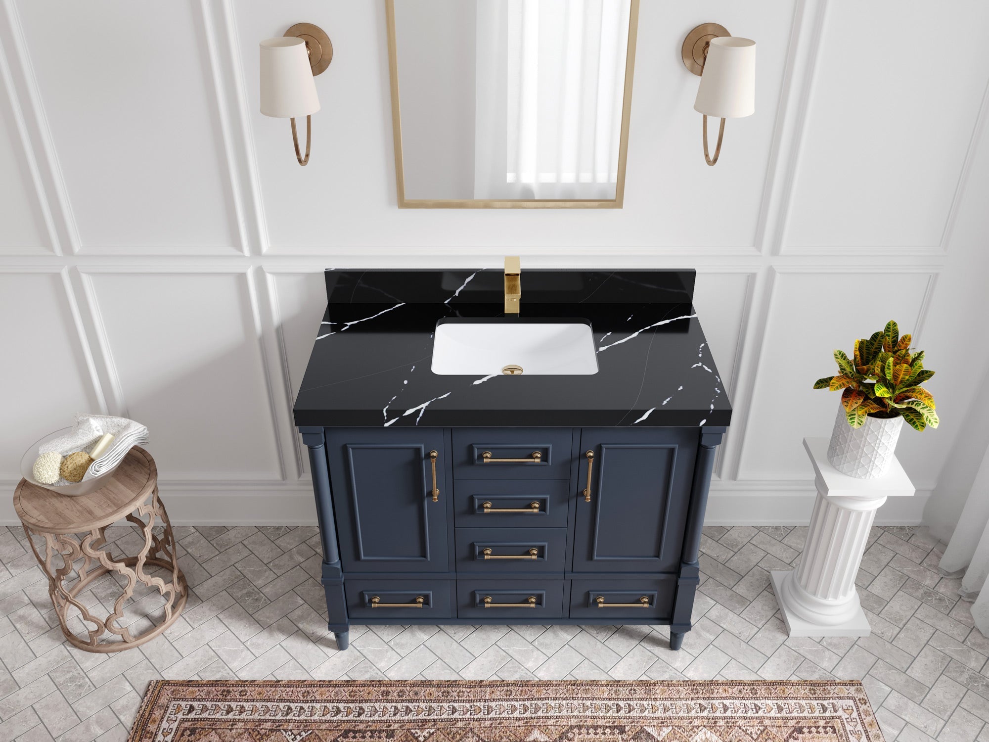 Aberdeen 42 in. W x 22 in. D Single Sink Bathroom Vanity - Willow Bath and Vanity