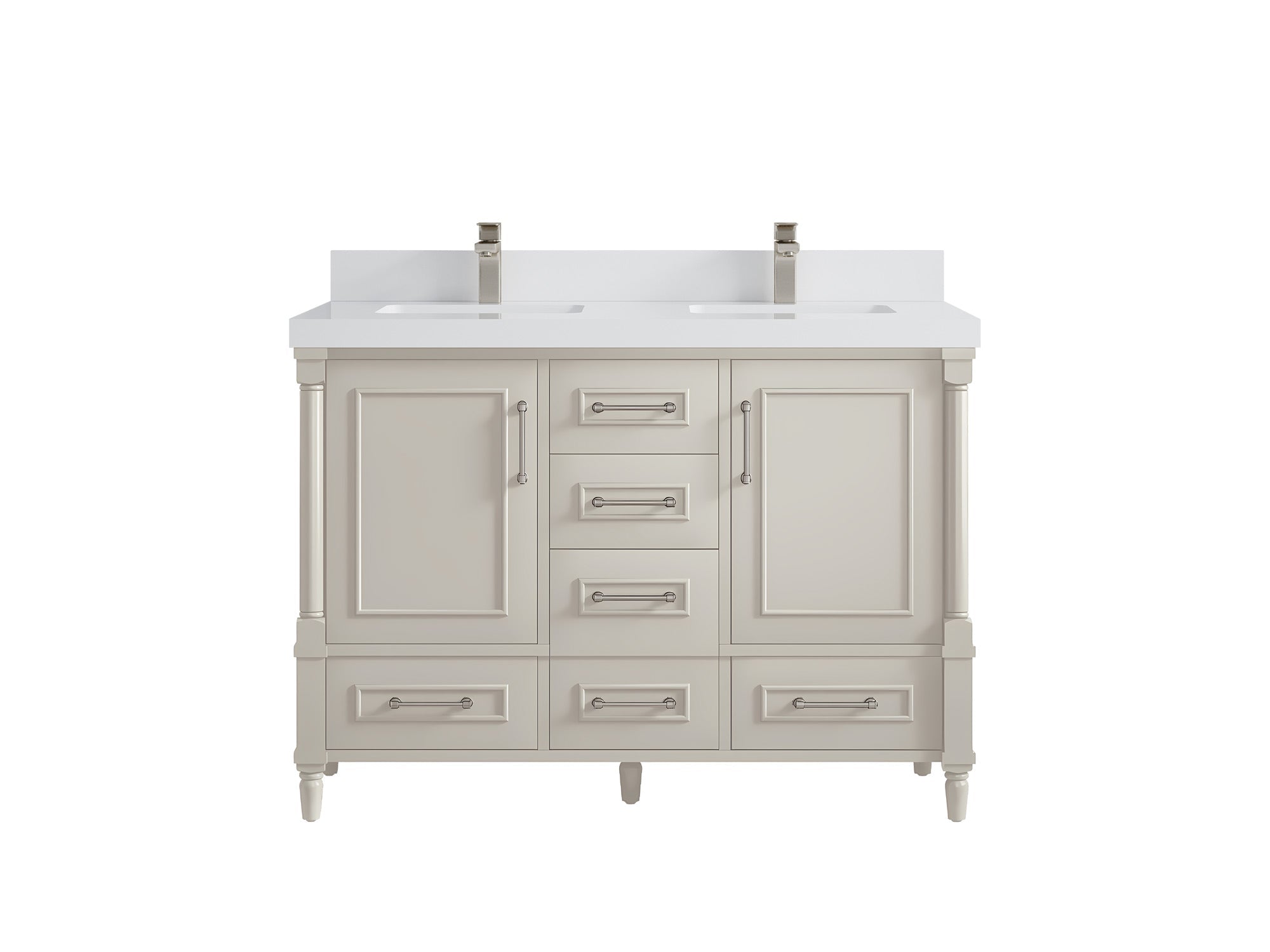 Aberdeen 48 in. W x 22 in. D Double Sink Bathroom Vanity - Willow Bath and Vanity