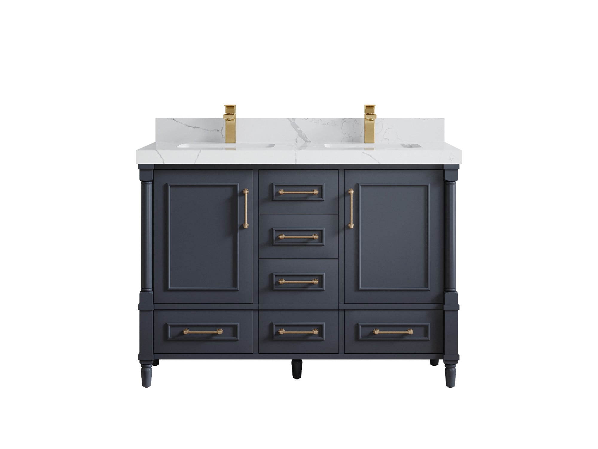 Aberdeen 48 in. W x 22 in. D Double Sink Bathroom Vanity - Willow Bath and Vanity