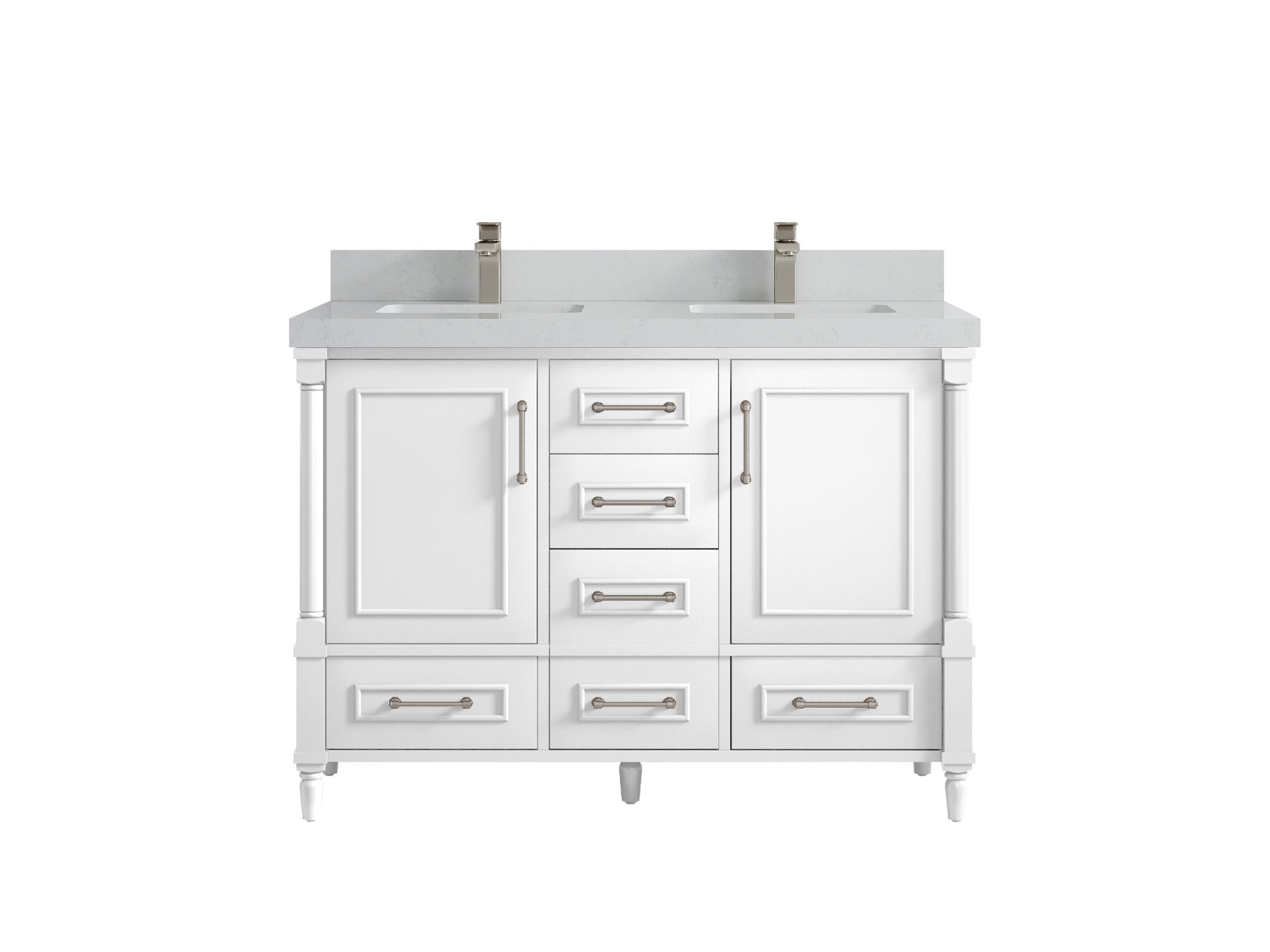 Aberdeen 48 in. W x 22 in. D Double Sink Bathroom Vanity - Willow Bath and Vanity