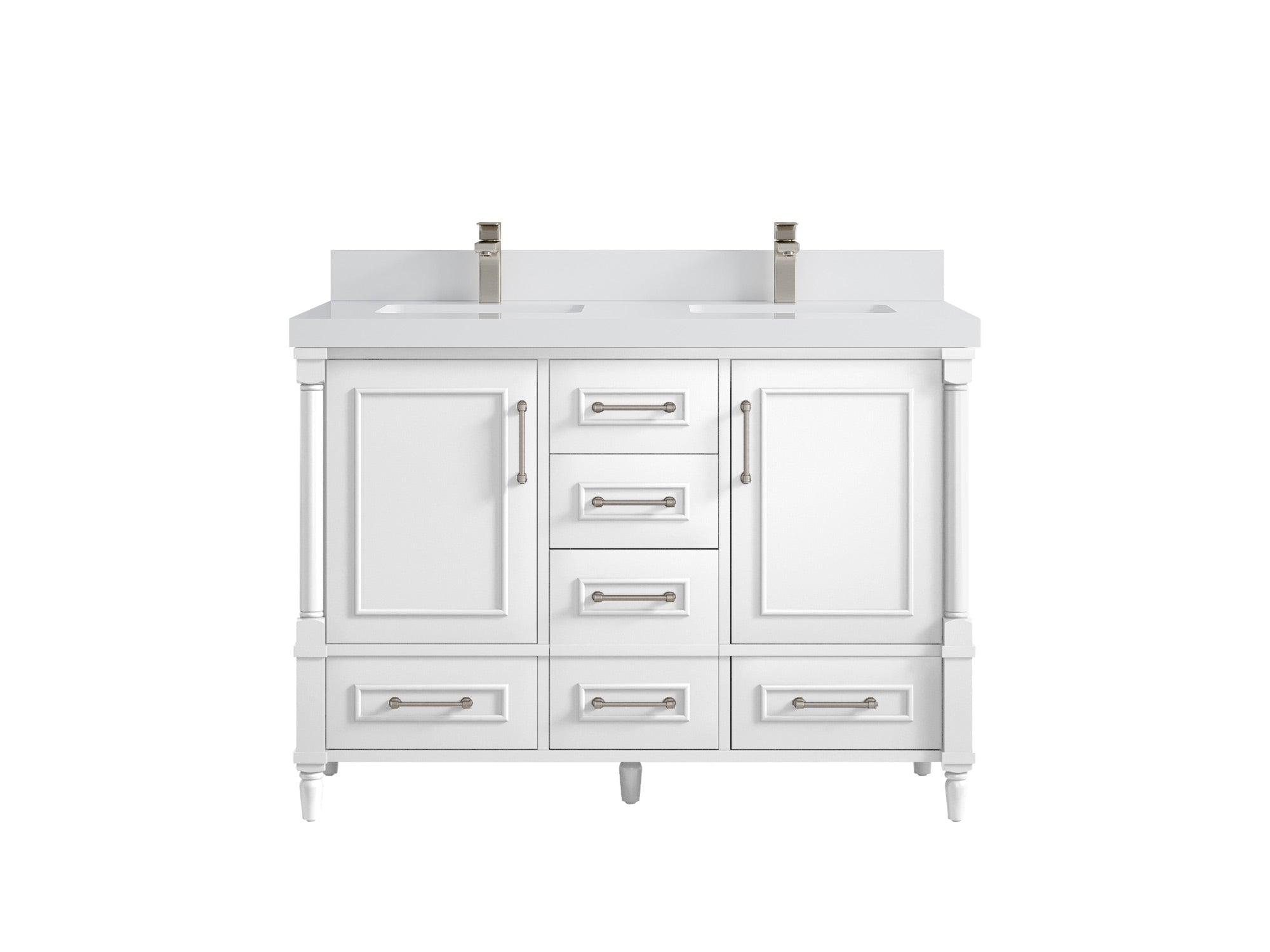 Aberdeen 48 in. W x 22 in. D Double Sink Bathroom Vanity - Willow Bath and Vanity
