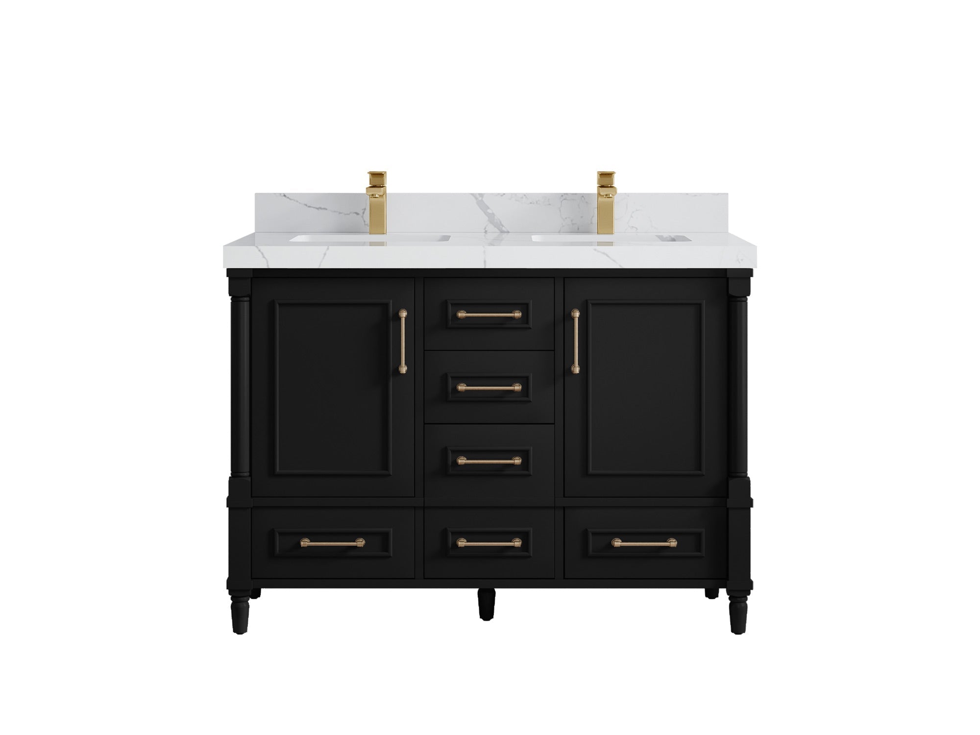 Aberdeen 48 in. W x 22 in. D Double Sink Bathroom Vanity - Willow Bath and Vanity