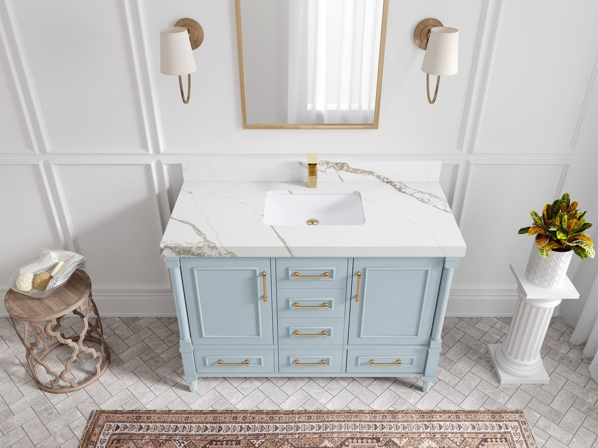 Aberdeen 48 in. W x 22 in. D Single Sink Bathroom Vanity - Willow Bath and Vanity