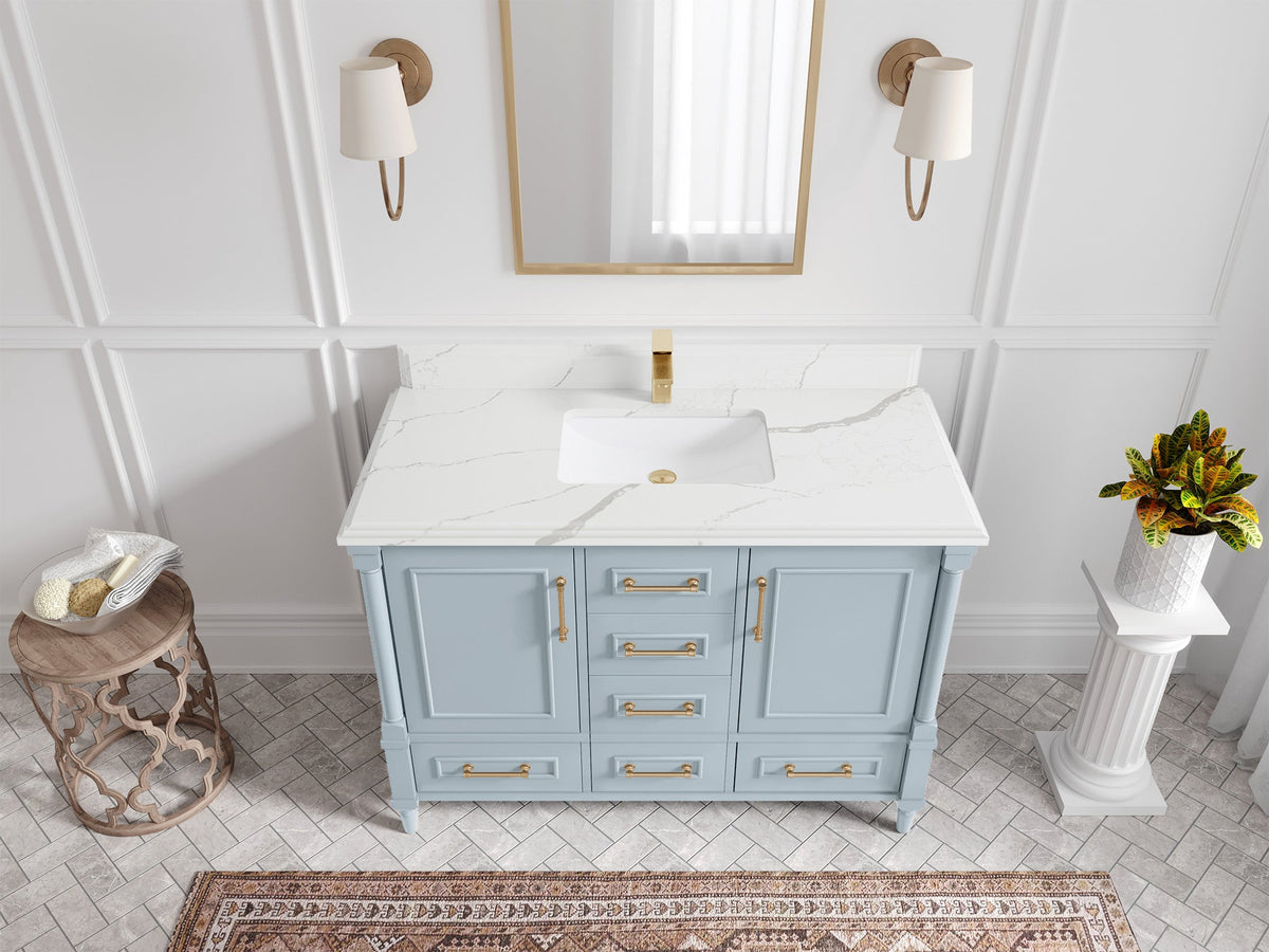 Aberdeen 48 in. W x 22 in. D Single Sink Bathroom Vanity - Willow Bath and Vanity