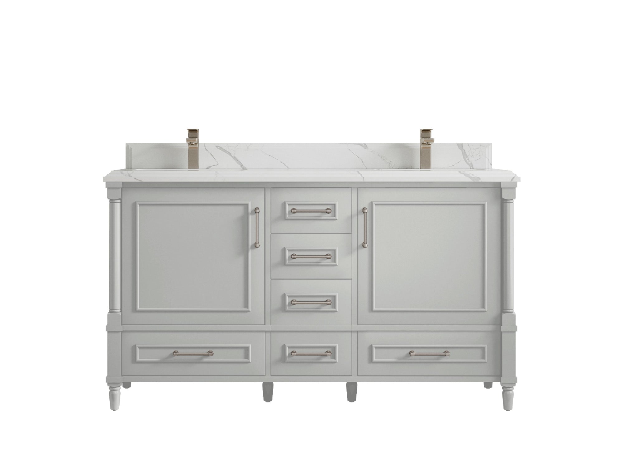 Aberdeen 60 in. W x 22 in. D Double Sink Bathroom Vanity - Willow Bath and Vanity