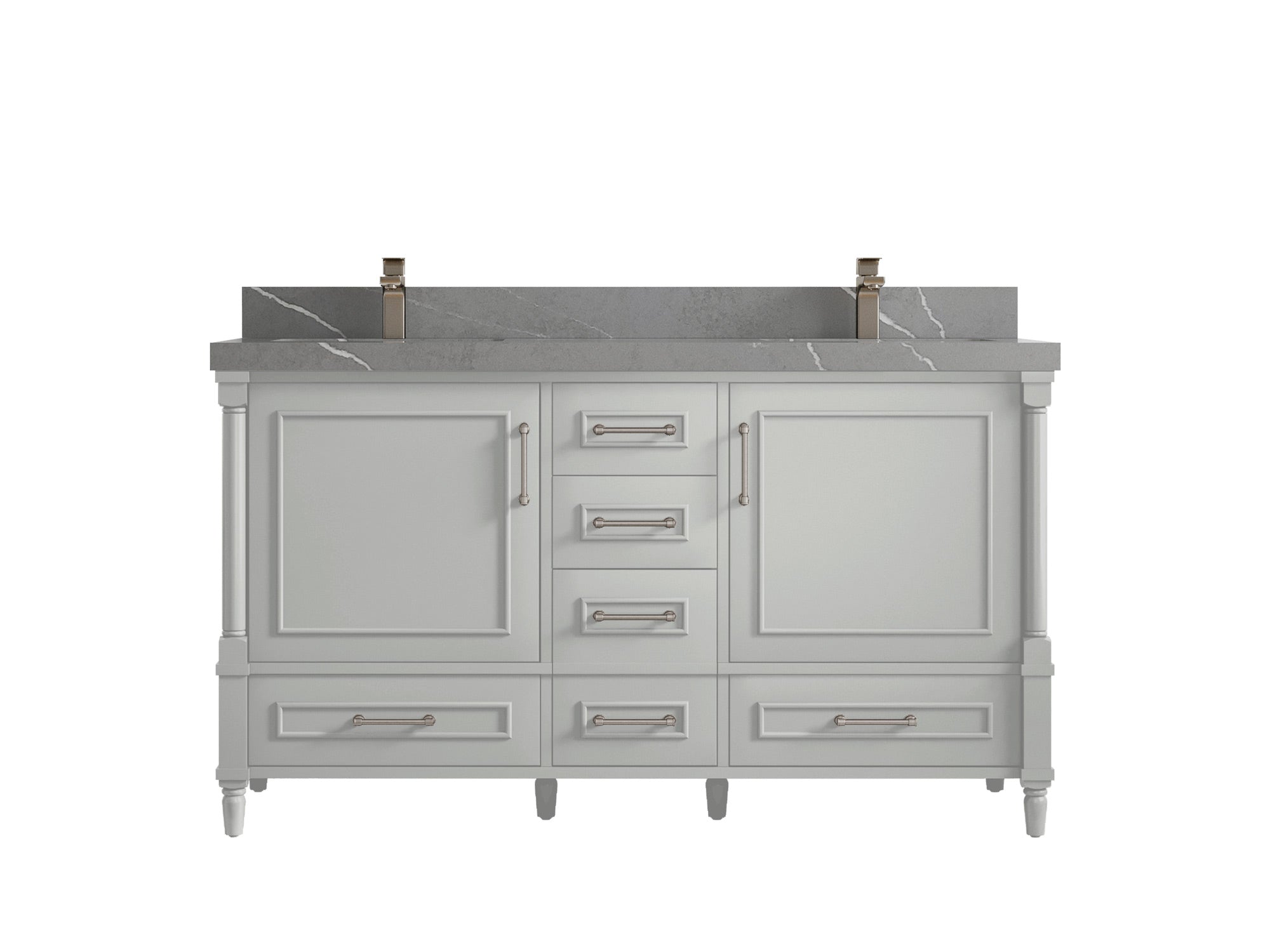 Aberdeen 60 in. W x 22 in. D Double Sink Bathroom Vanity - Willow Bath and Vanity