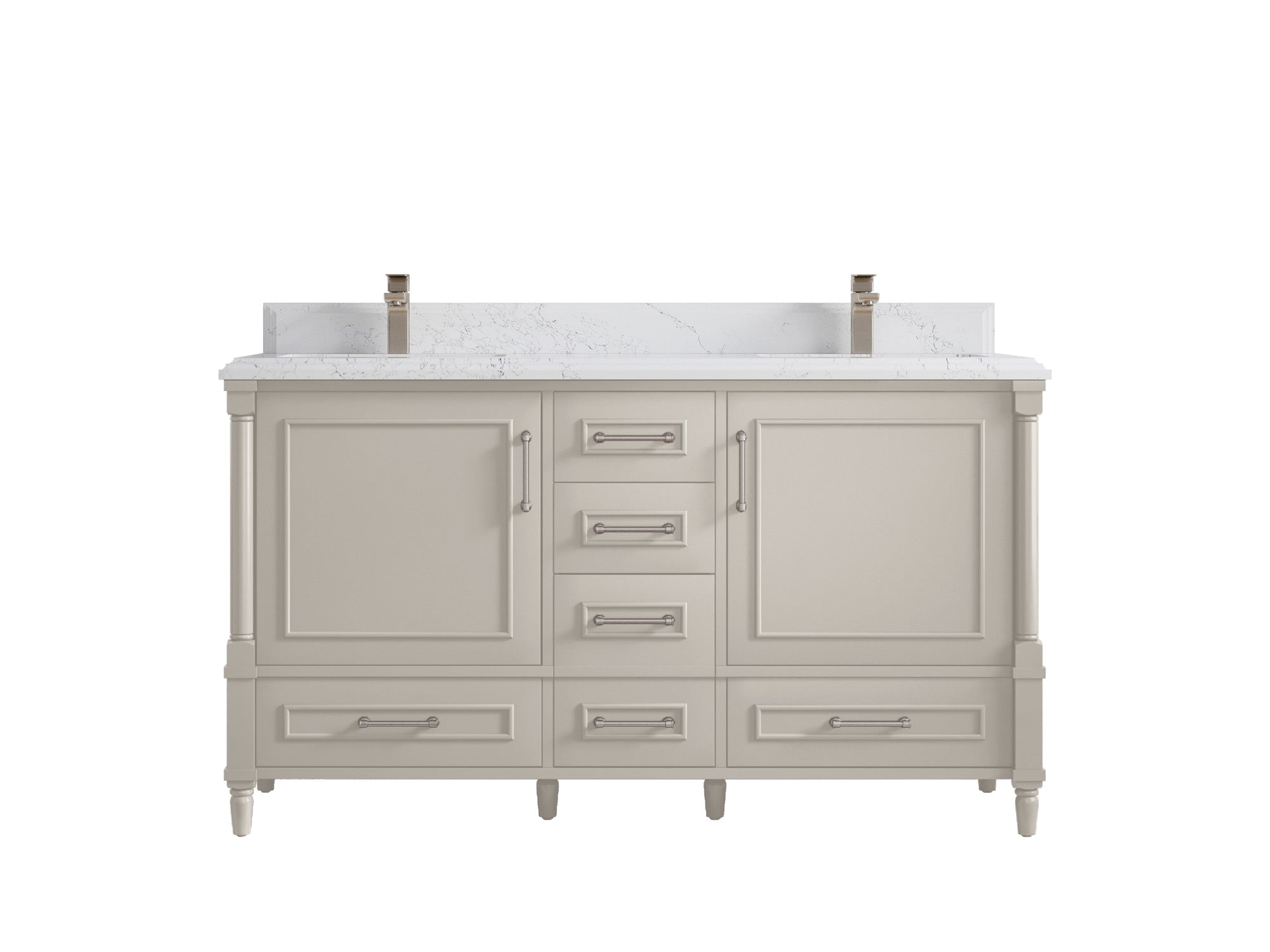 Aberdeen 60 in. W x 22 in. D Double Sink Bathroom Vanity - Willow Bath and Vanity
