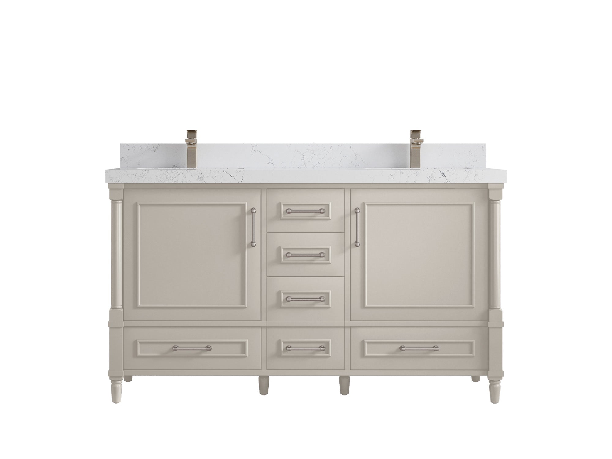 Aberdeen 60 in. W x 22 in. D Double Sink Bathroom Vanity - Willow Bath and Vanity