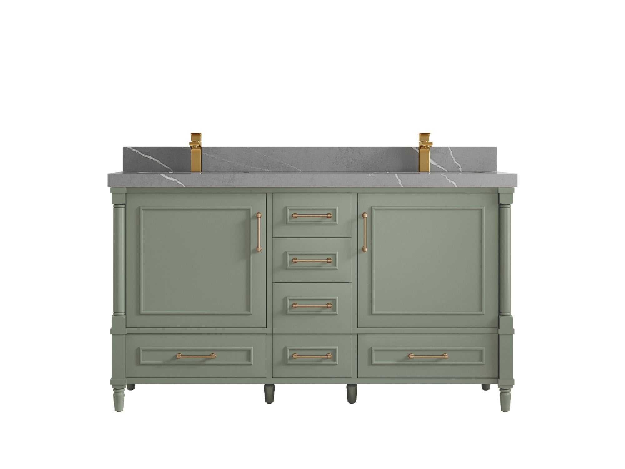 Aberdeen 60 in. W x 22 in. D Double Sink Bathroom Vanity - Willow Bath and Vanity