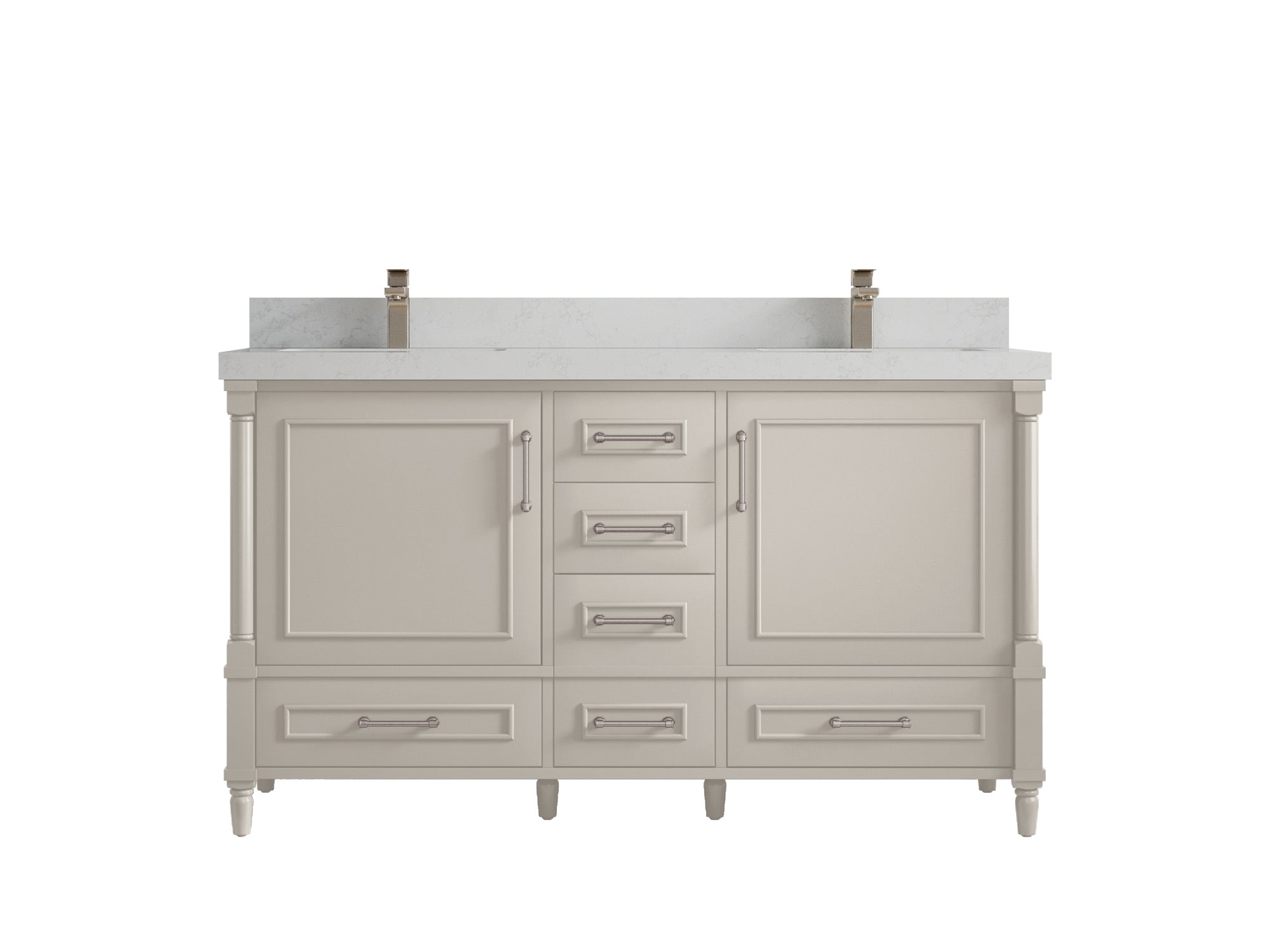 Aberdeen 60 in. W x 22 in. D Double Sink Bathroom Vanity - Willow Bath and Vanity