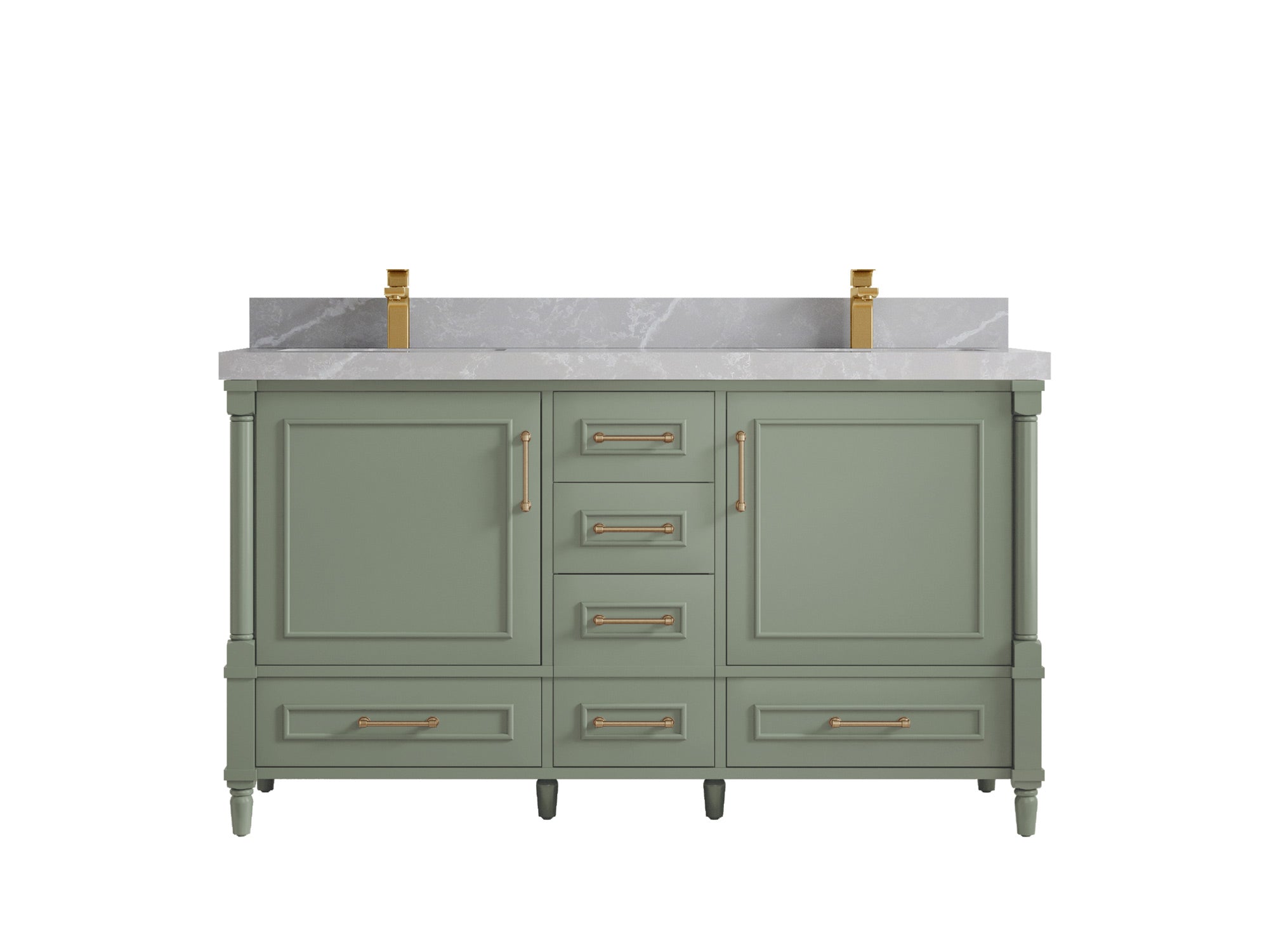 Aberdeen 60 in. W x 22 in. D Double Sink Bathroom Vanity - Willow Bath and Vanity