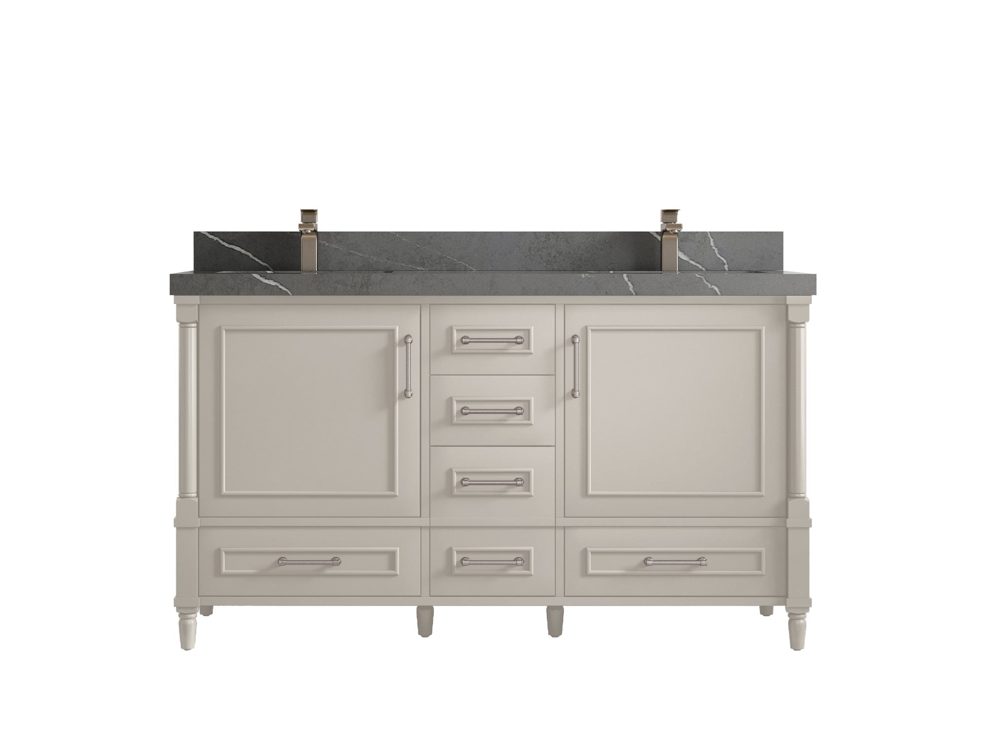 Aberdeen 60 in. W x 22 in. D Double Sink Bathroom Vanity - Willow Bath and Vanity