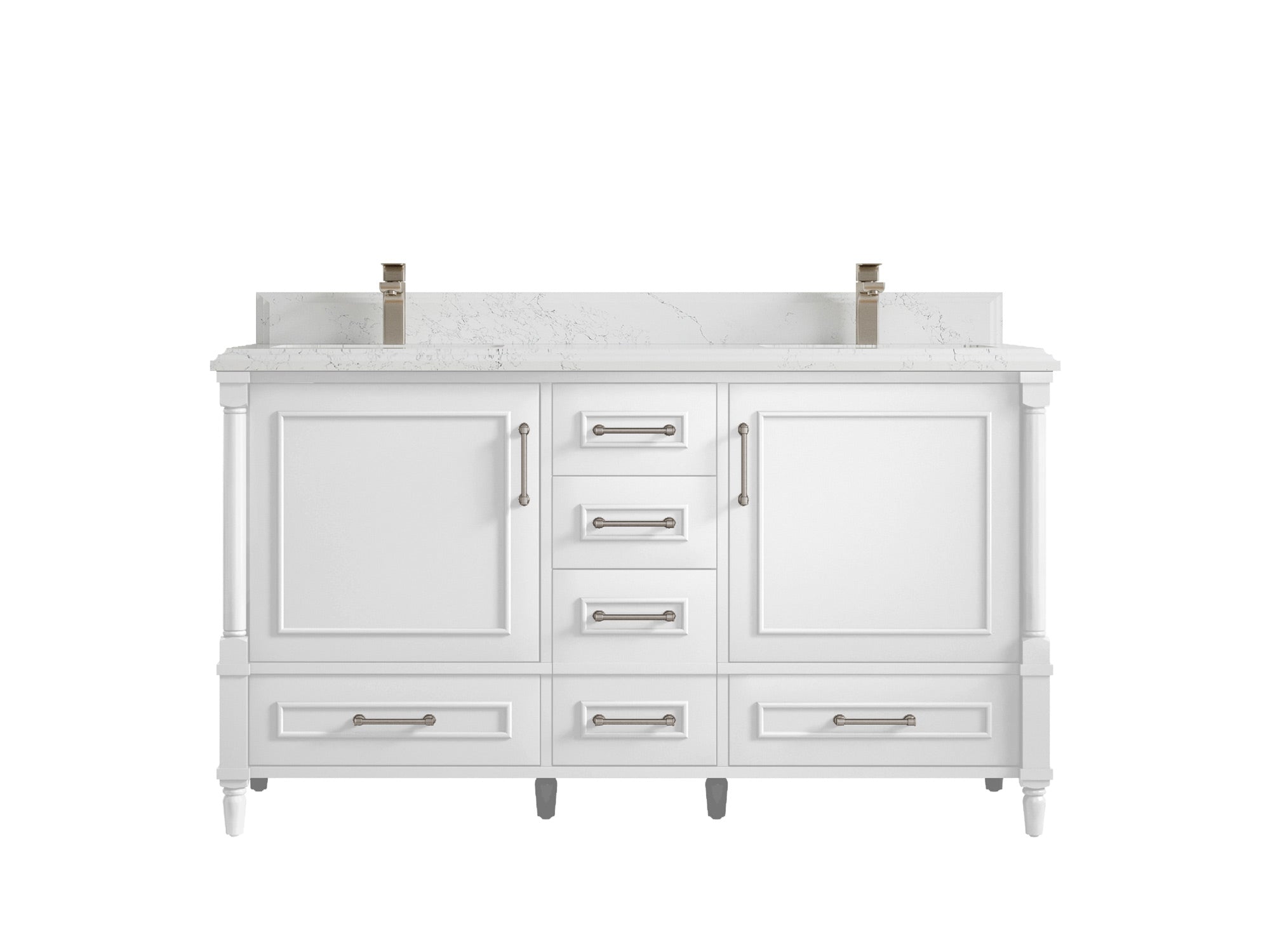 Aberdeen 60 in. W x 22 in. D Double Sink Bathroom Vanity - Willow Bath and Vanity