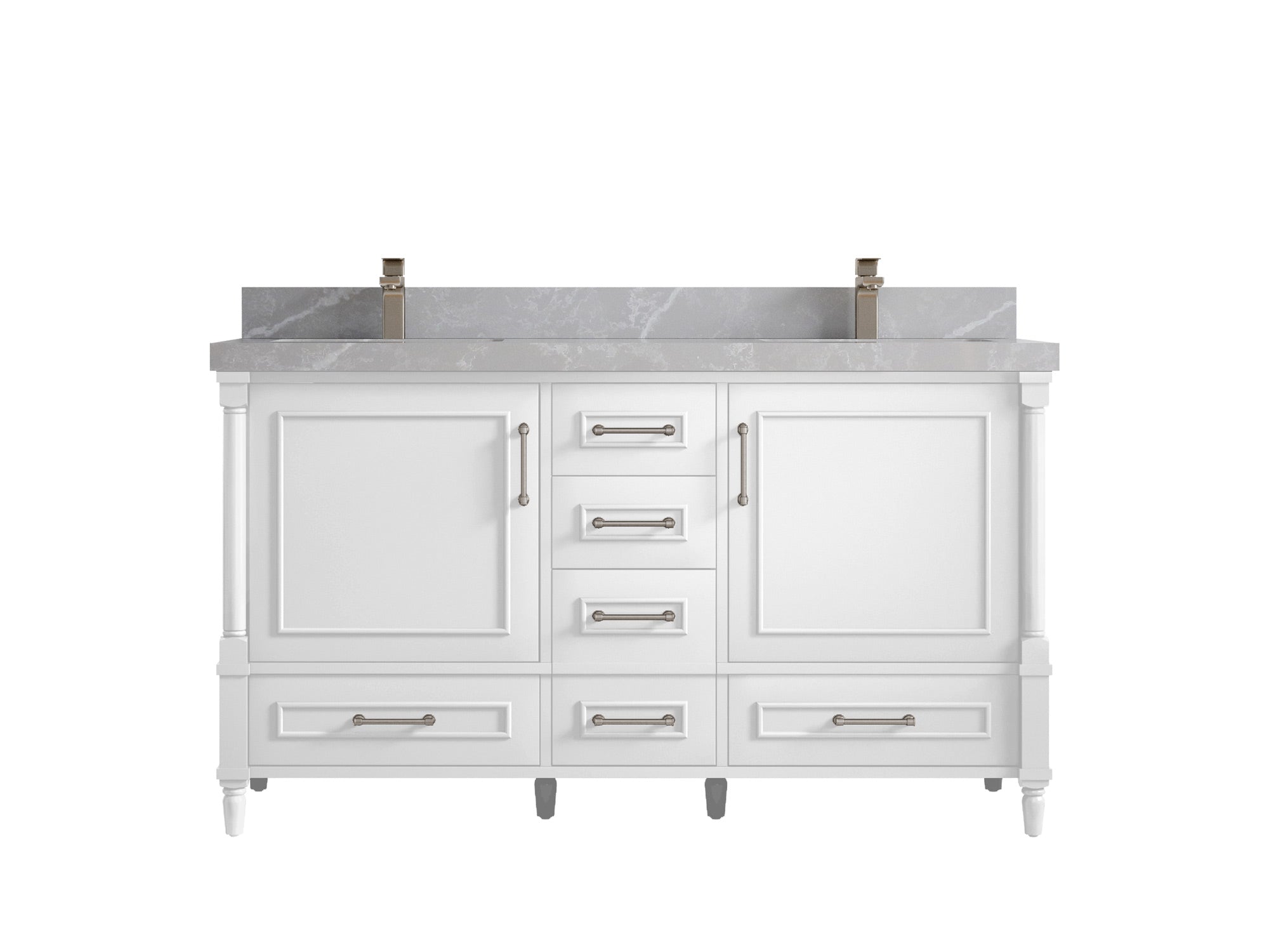Aberdeen 60 in. W x 22 in. D Double Sink Bathroom Vanity - Willow Bath and Vanity