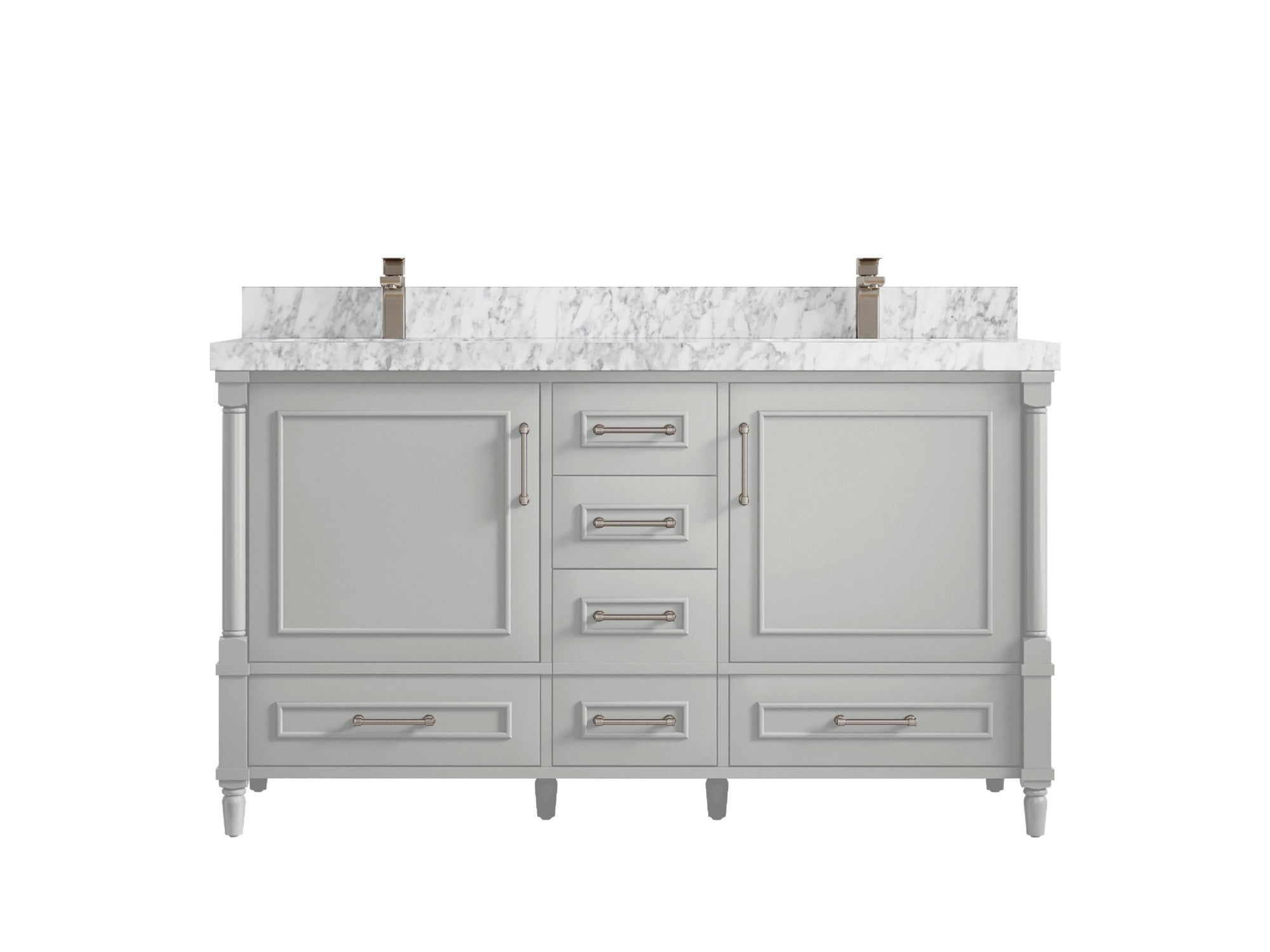 Aberdeen 60 in. W x 22 in. D Double Sink Bathroom Vanity - Willow Bath and Vanity