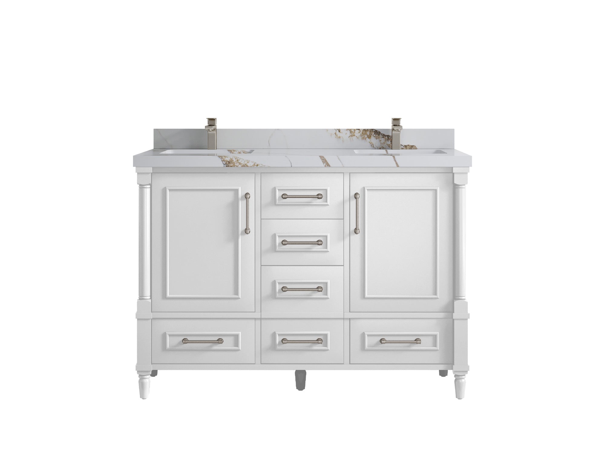Aberdeen 60 in. W x 22 in. D Double Sink Bathroom Vanity - Willow Bath and Vanity