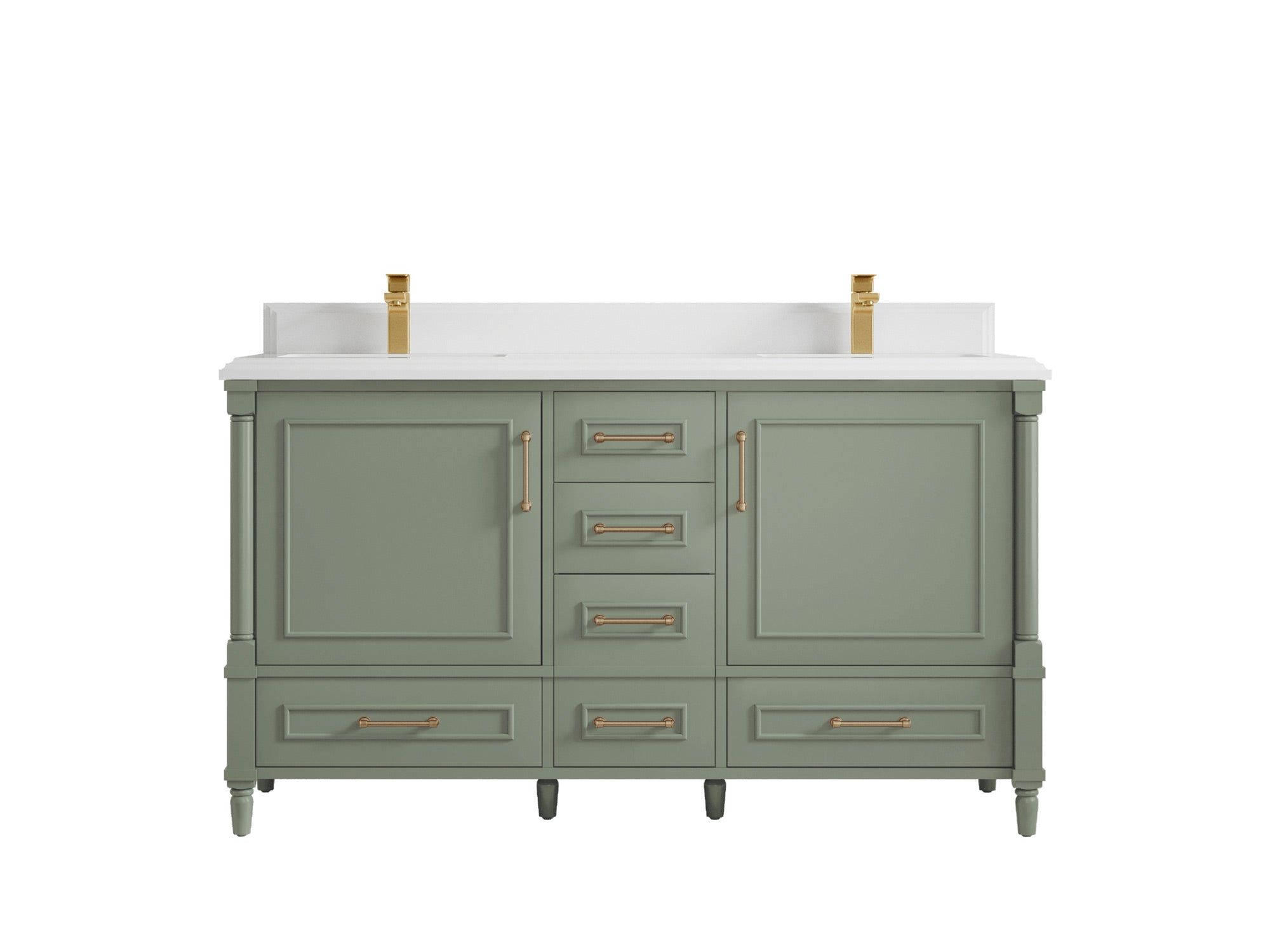 Aberdeen 60 in. W x 22 in. D Double Sink Bathroom Vanity - Willow Bath and Vanity