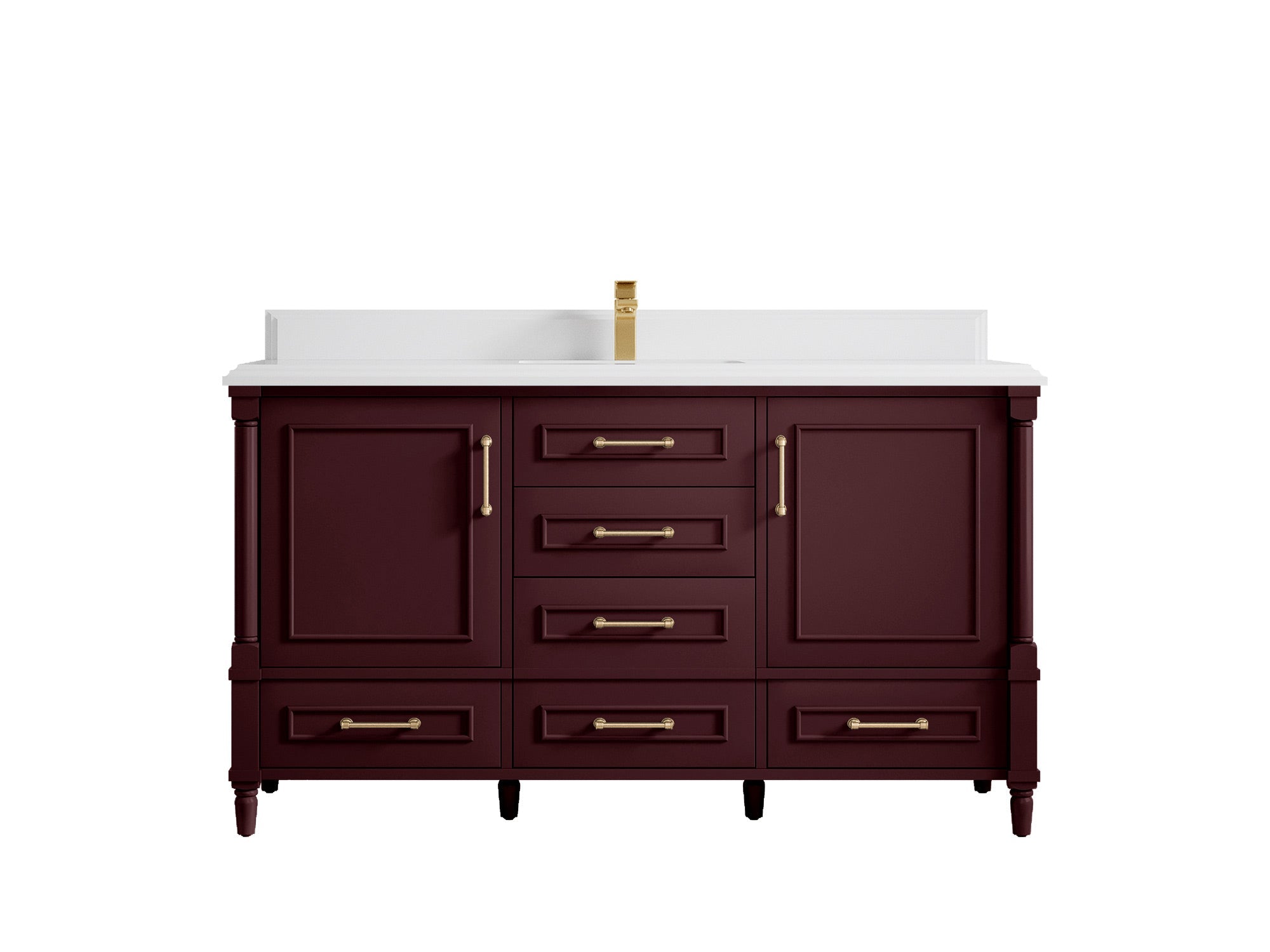 Aberdeen 60 in. W x 22 in. D Single Sink Bathroom Vanity - Willow Bath and Vanity