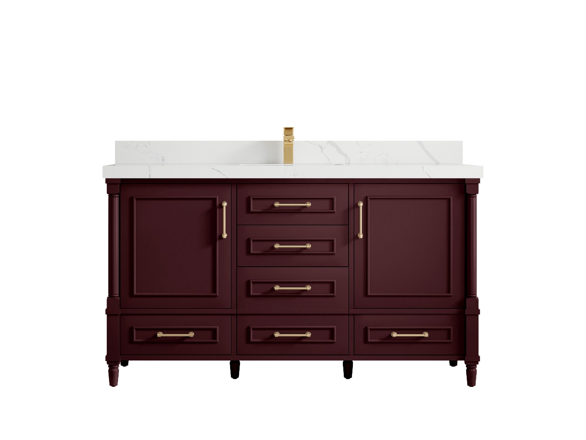 Aberdeen 60 in. W x 22 in. D Single Sink Bathroom Vanity - Willow Bath and Vanity