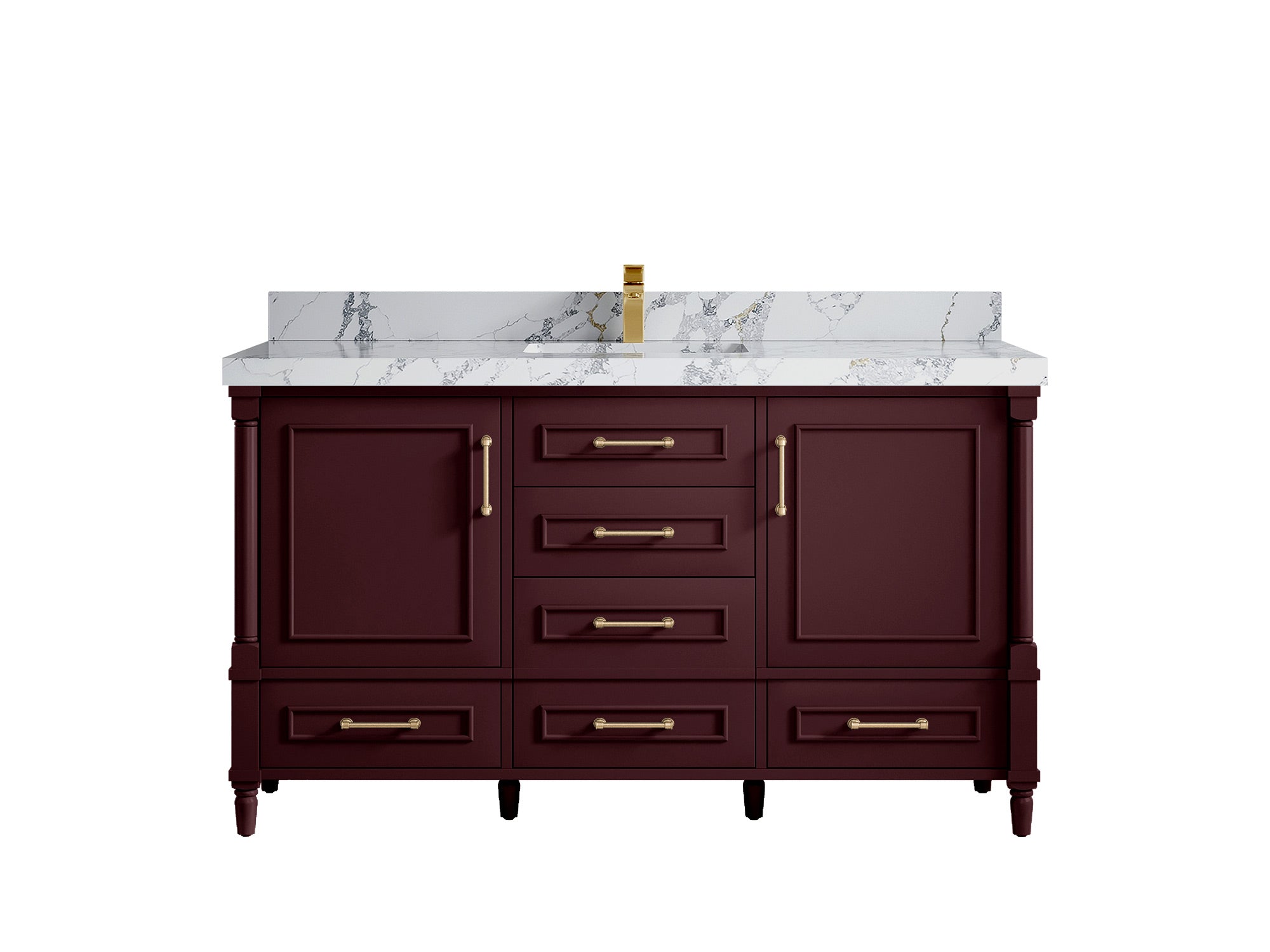 Aberdeen 60 in. W x 22 in. D Single Sink Bathroom Vanity - Willow Bath and Vanity