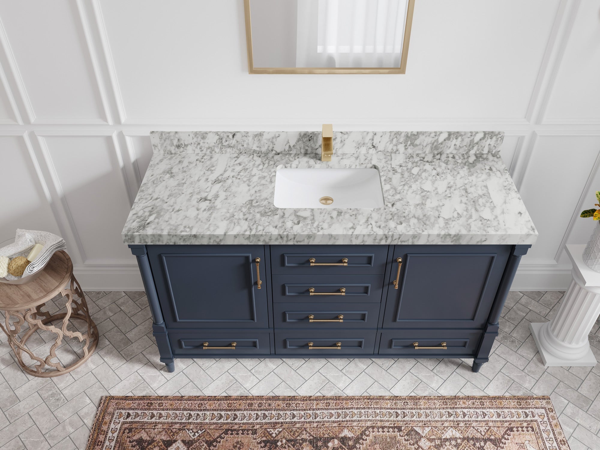 Aberdeen 60 in. W x 22 in. D Single Sink Bathroom Vanity - Willow Bath and Vanity