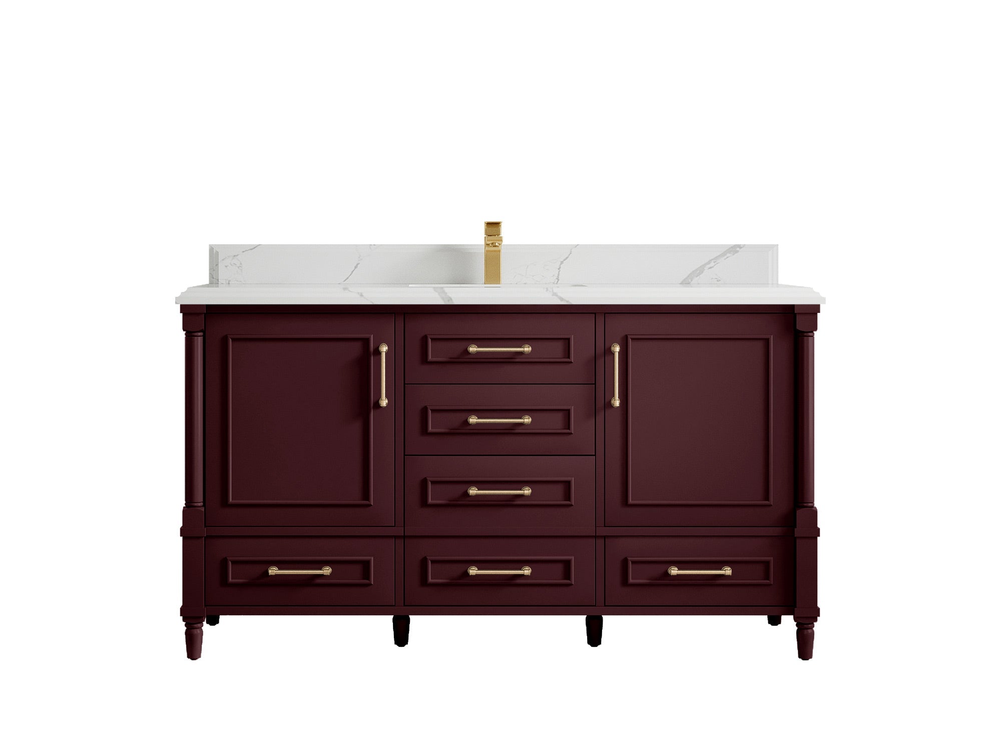 Aberdeen 60 in. W x 22 in. D Single Sink Bathroom Vanity - Willow Bath and Vanity